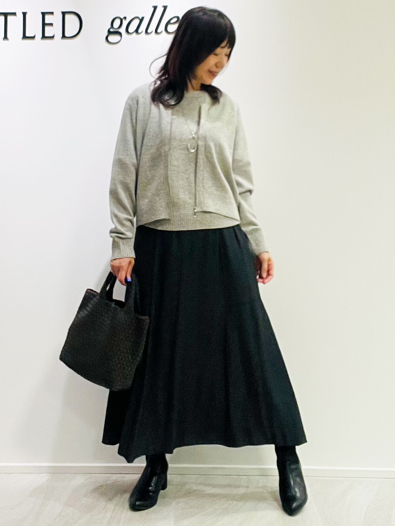 めいさんの「UNTITLED｜【アンサンブル可/秋羽織り】杢調ジップカーディガン」を使ったコーディネート