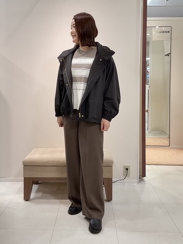 YUIさんの「UNTITLED｜【撥水/秋羽織り】タフタマウンテンパーカー」を使ったコーディネート