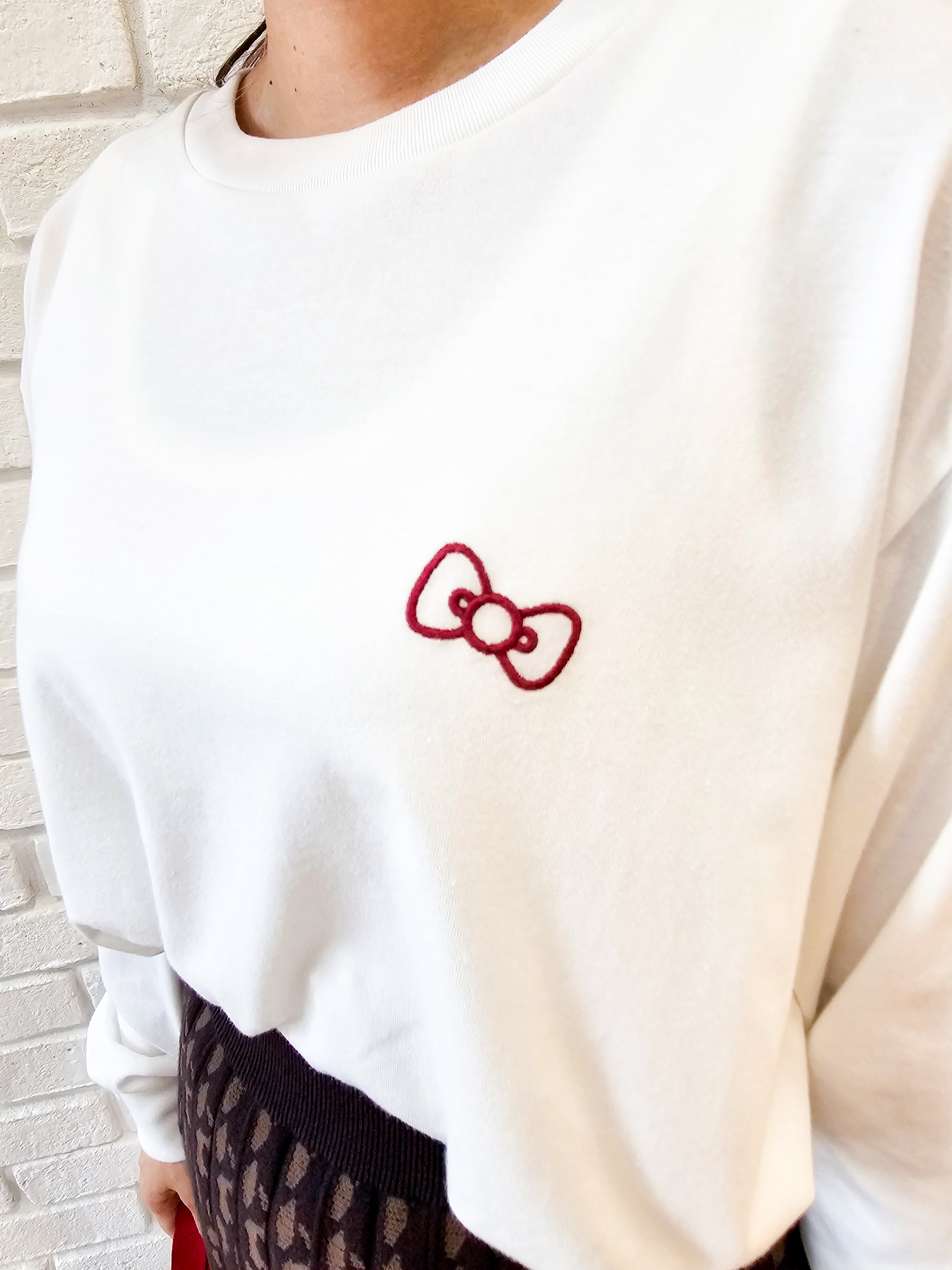ゆゆさんの「SHOO･LA･RUE｜【HELLO KITTYコラボ】刺繍ロンT」を使ったコーディネート