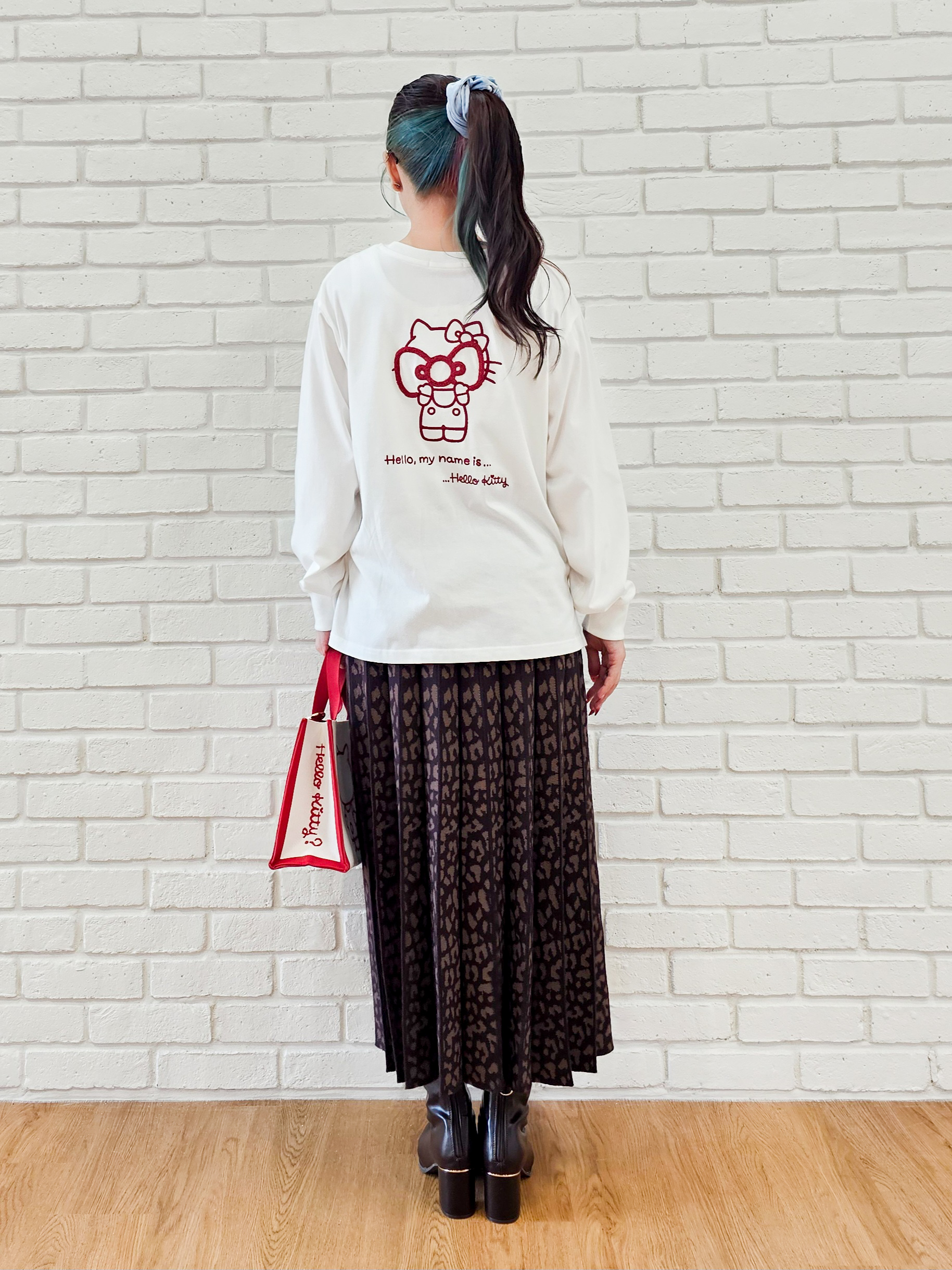 ゆゆさんの「SHOO･LA･RUE｜【HELLO KITTYコラボ】刺繍ロンT」を使ったコーディネート