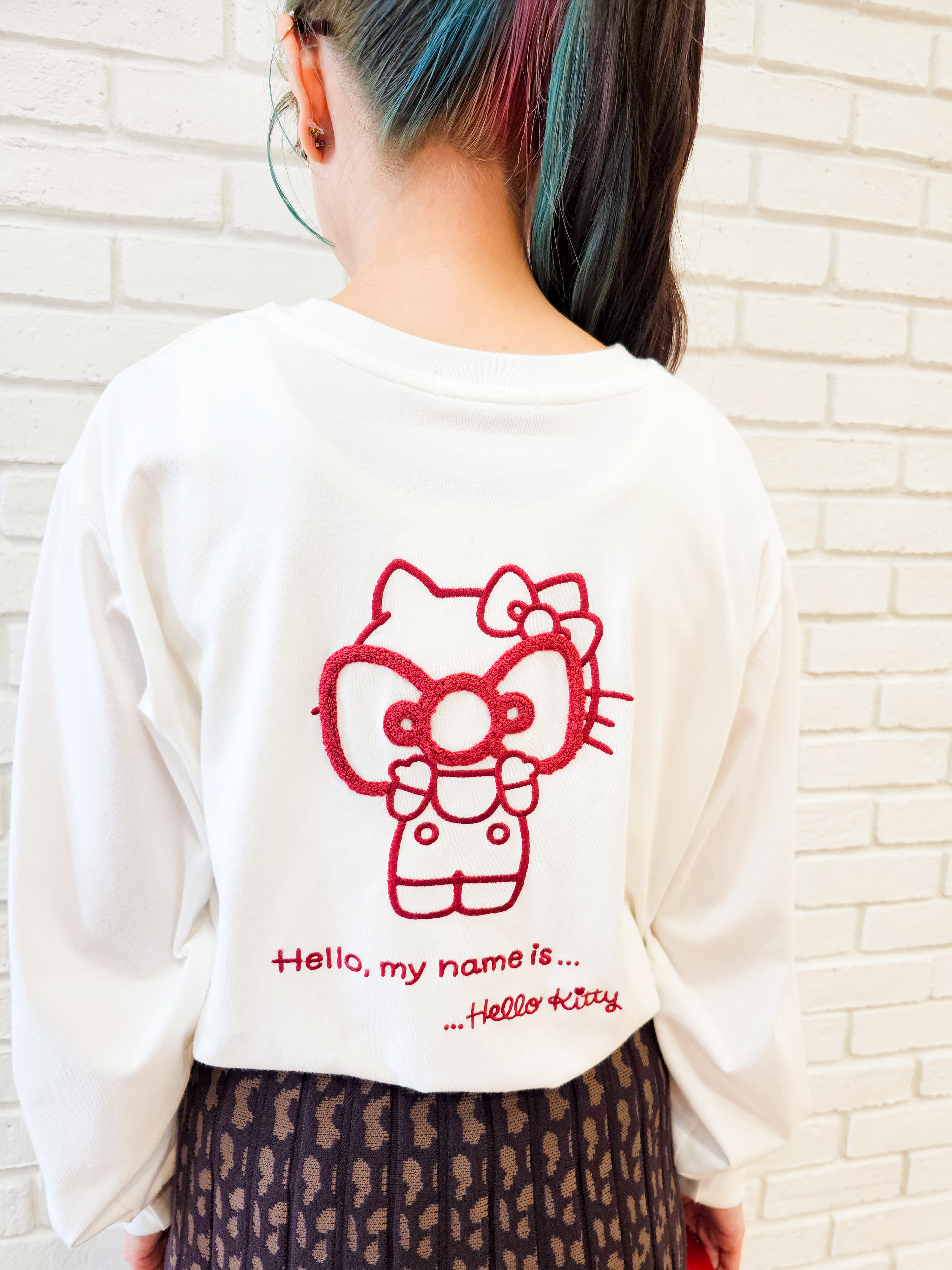 ゆゆさんの「SHOO･LA･RUE｜【HELLO KITTYコラボ】刺繍ロンT」を使ったコーディネート