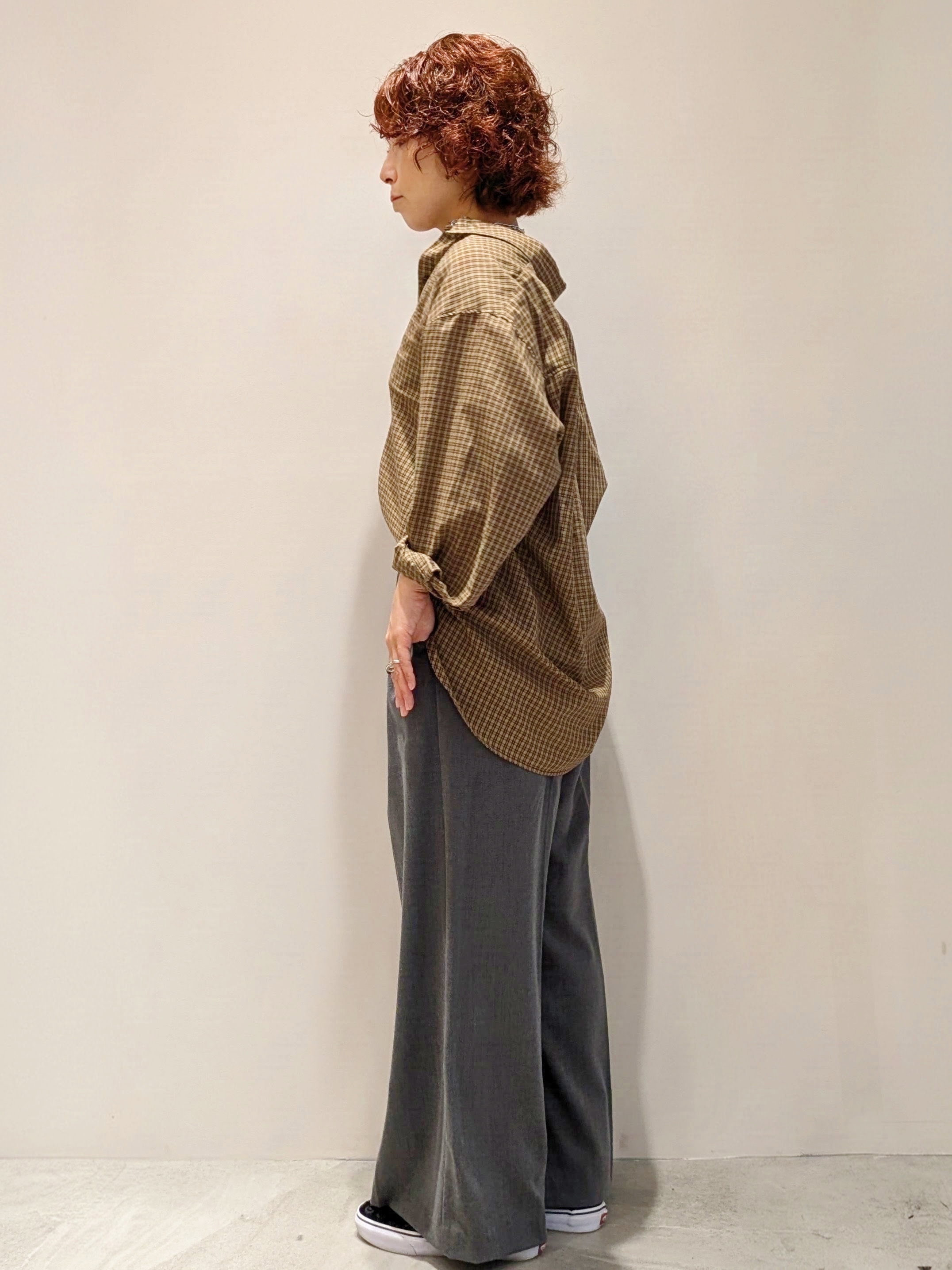 4410さんの「OPAQUE.CLIP｜チェック柄シャツ【洗濯機OK】」を使ったコーディネート