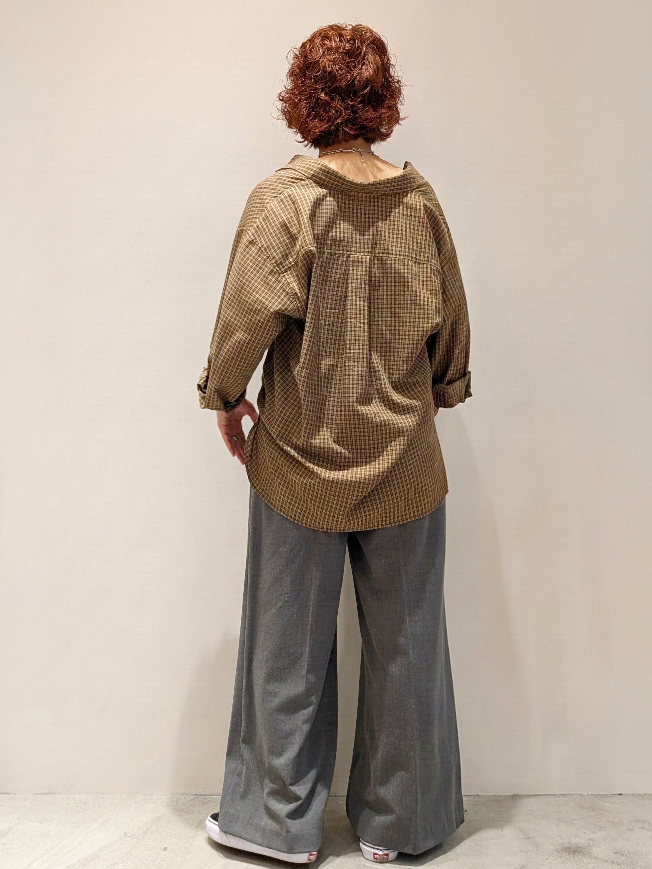 4410さんの「OPAQUE.CLIP｜チェック柄シャツ【洗濯機OK】」を使ったコーディネート