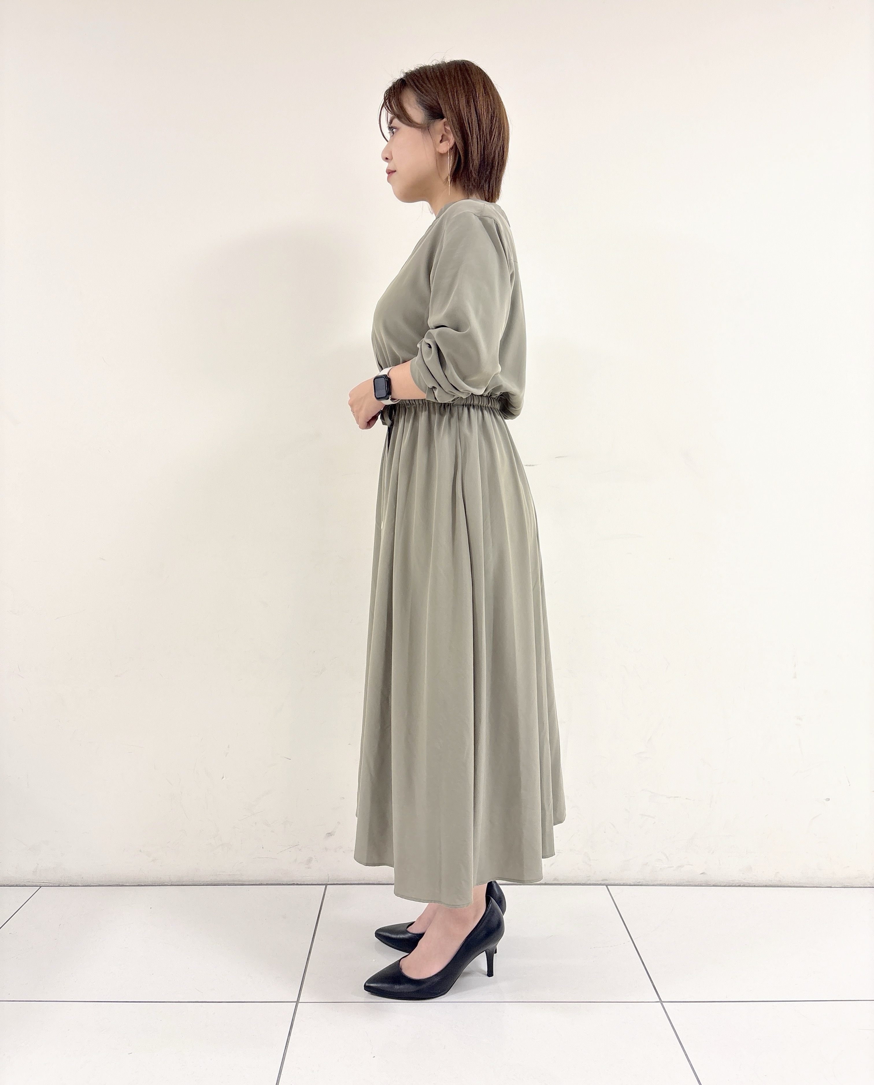 ayumiさんの「UNTITLED｜ドロストデザインワンピース」を使ったコーディネート