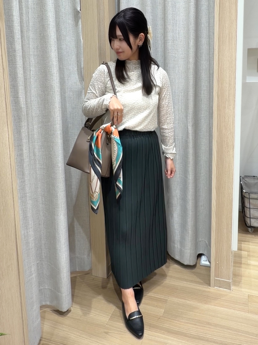 Fumikaさんの「grove｜シアーレースプチネックインナー」を使ったコーディネート