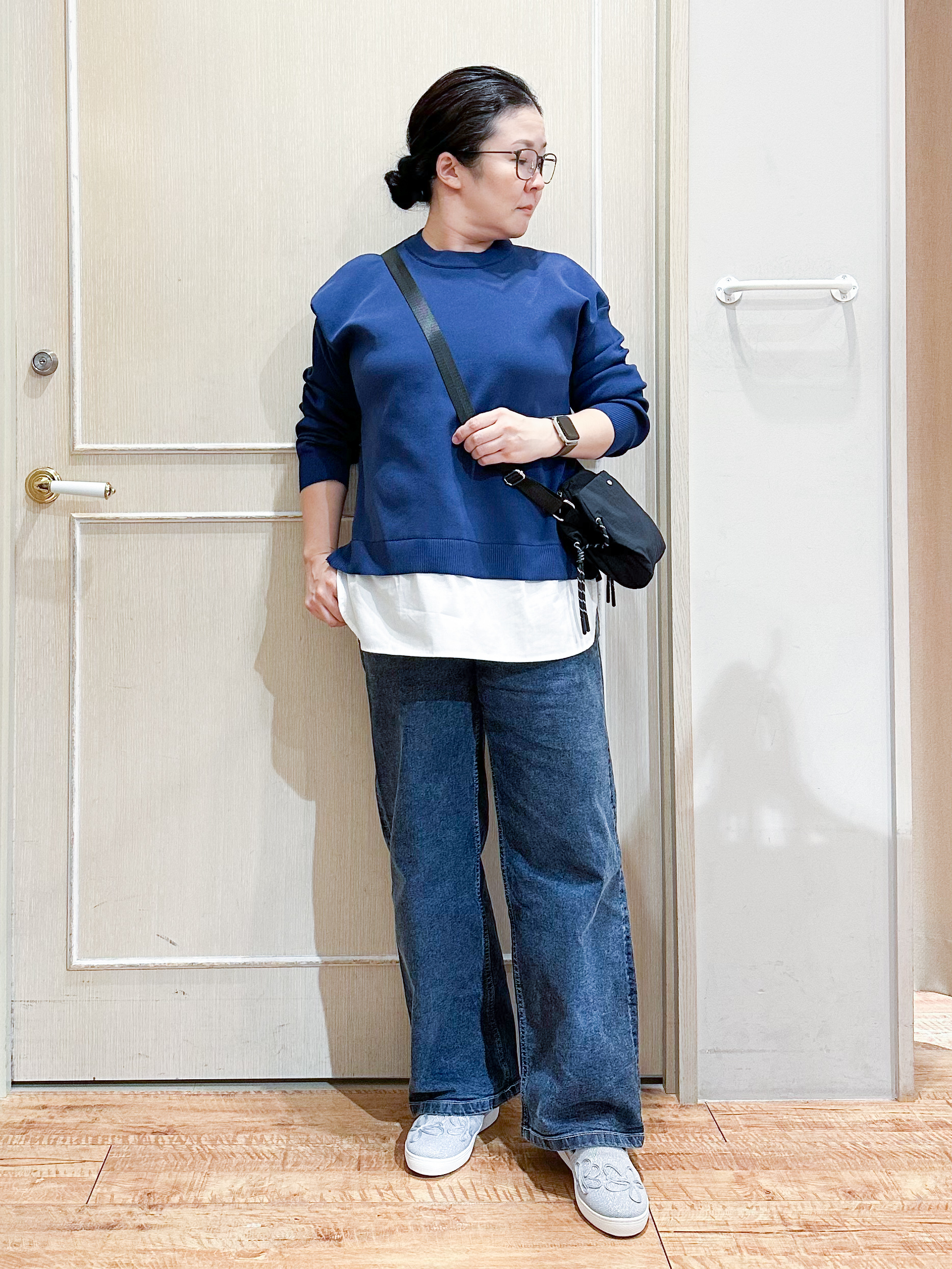 umeさんの「SHOO･LA･RUE｜【S-LL/撥水】ゴールドパーツで女性らしく ギャザーブルゾン」を使ったコーディネート