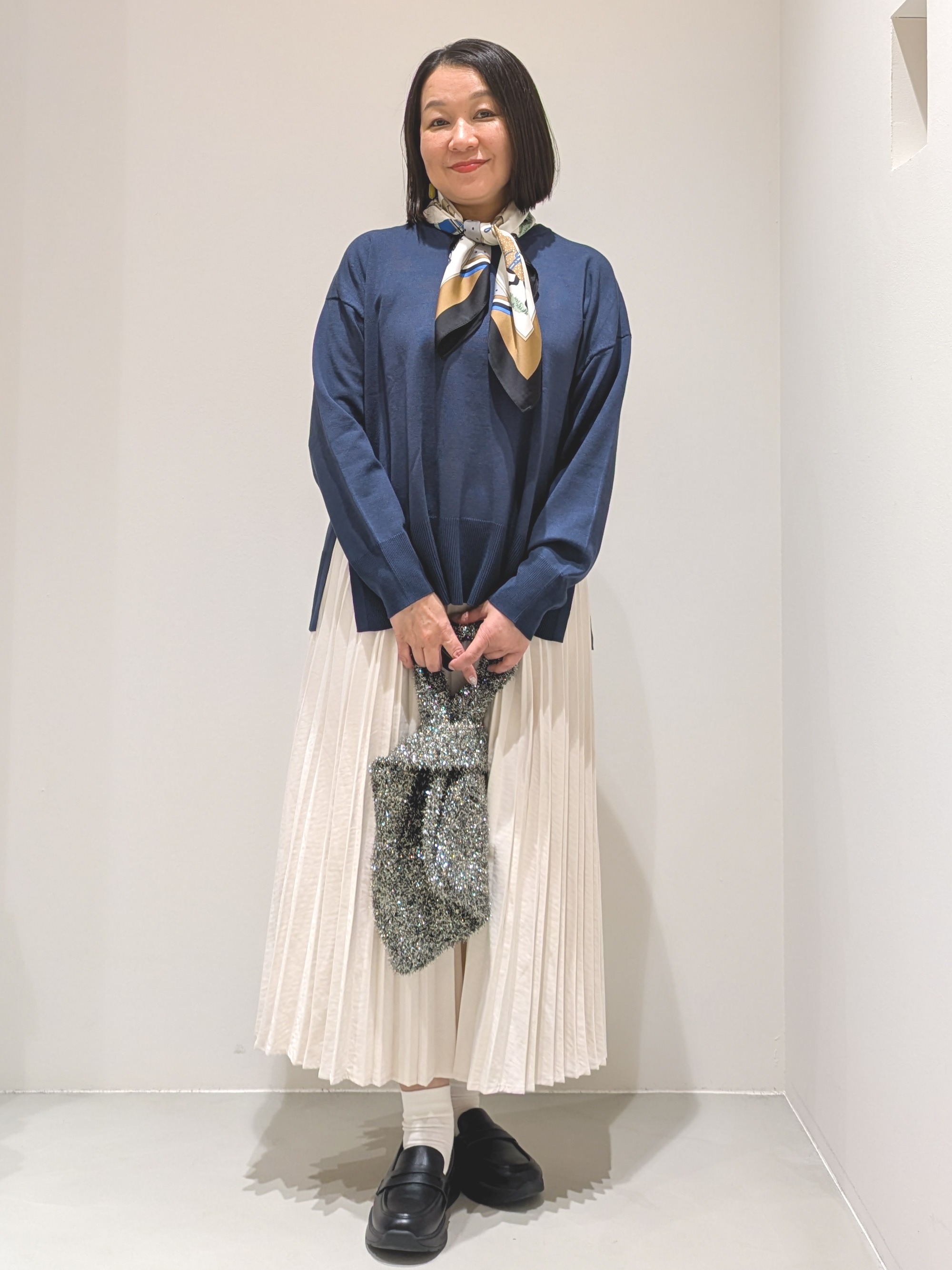 ゆきさんの「OPAQUE.CLIP｜リラクシークルーニット【洗濯機OK】」を使ったコーディネート