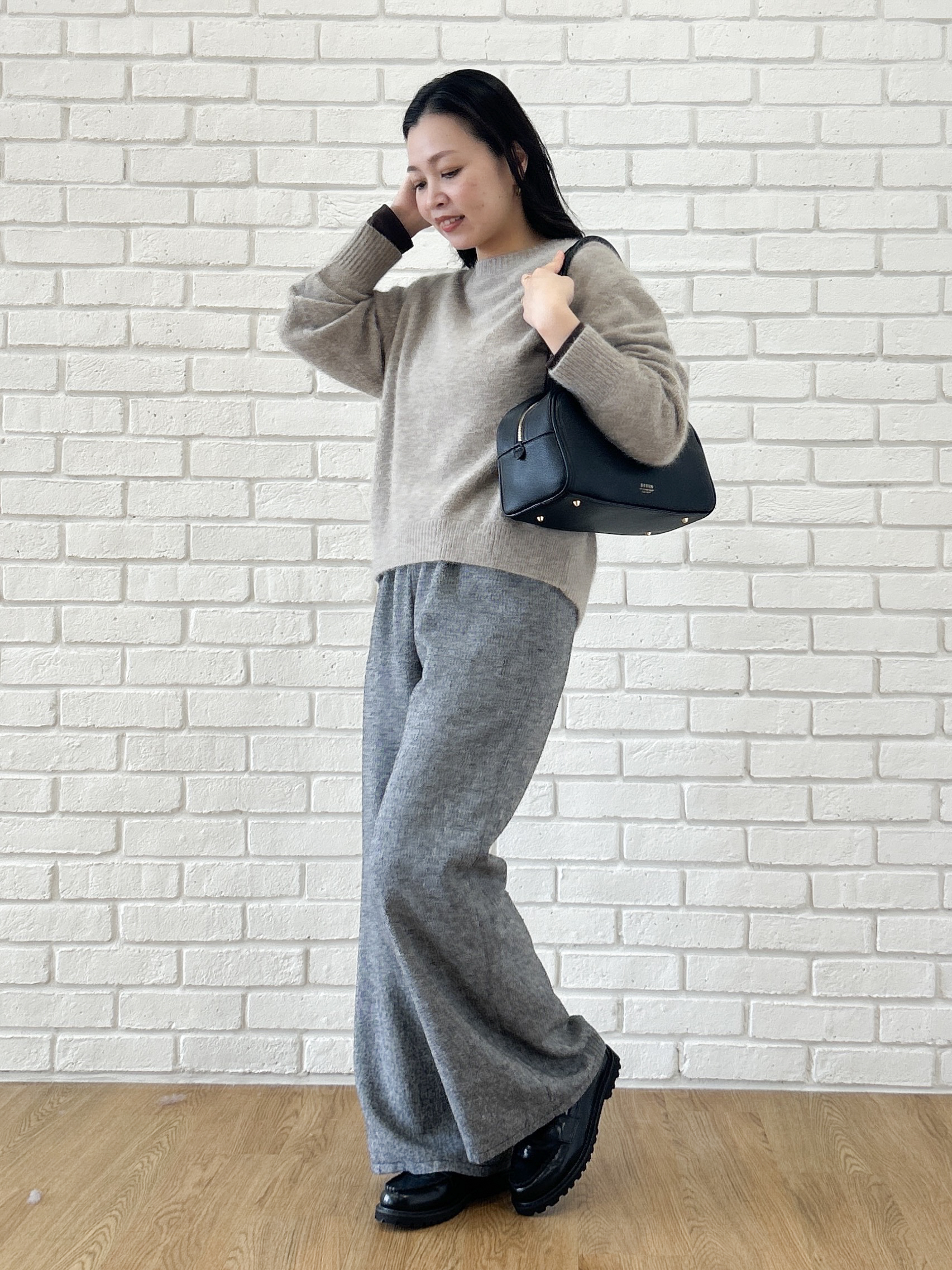 Kaiさんの「Dessin｜クルーネックシアーロングTシャツ」を使ったコーディネート
