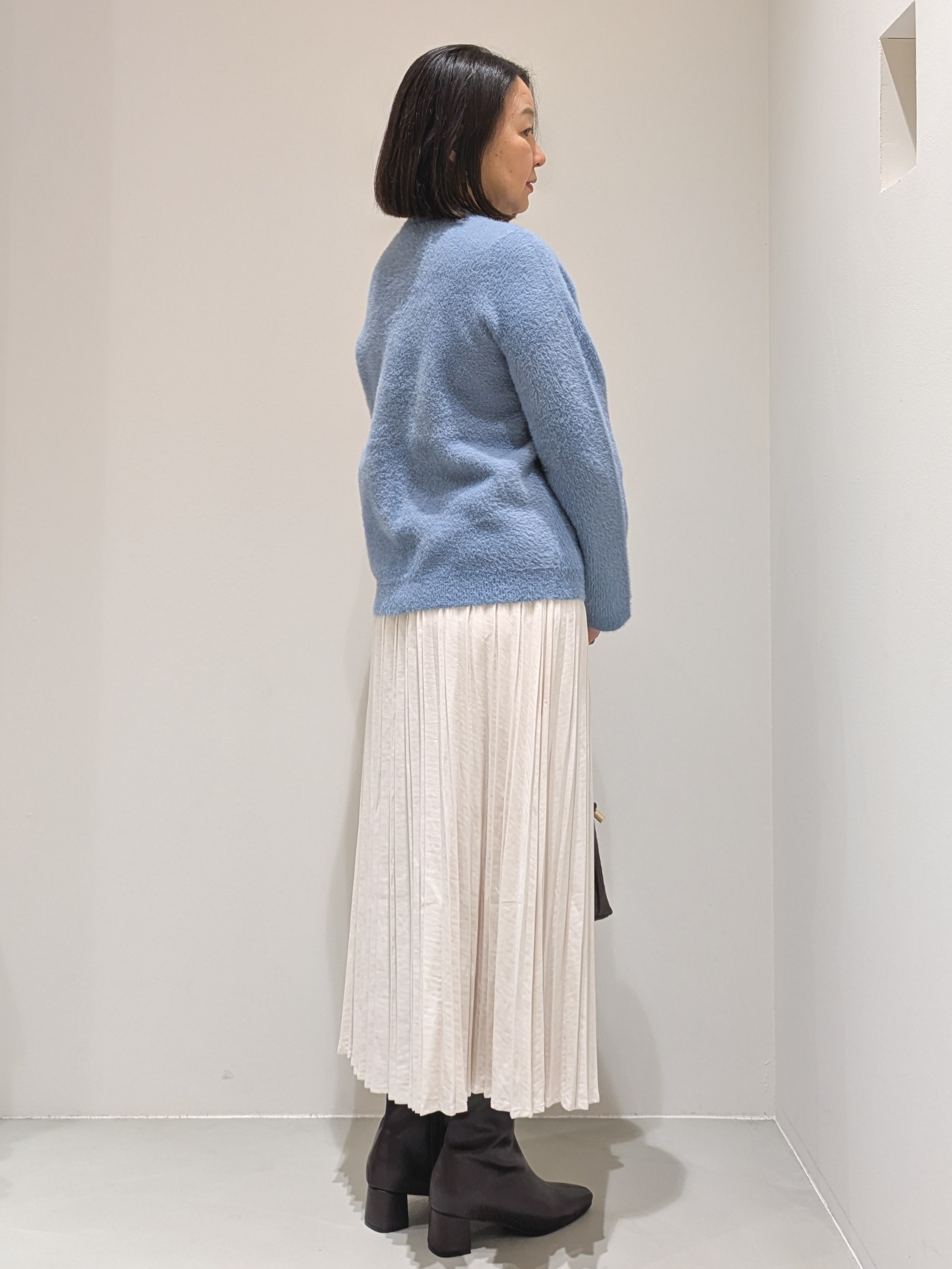ゆきさんの「OPAQUE.CLIP｜フェザーヤーンニットカーディガン【洗濯機OK】」を使ったコーディネート
