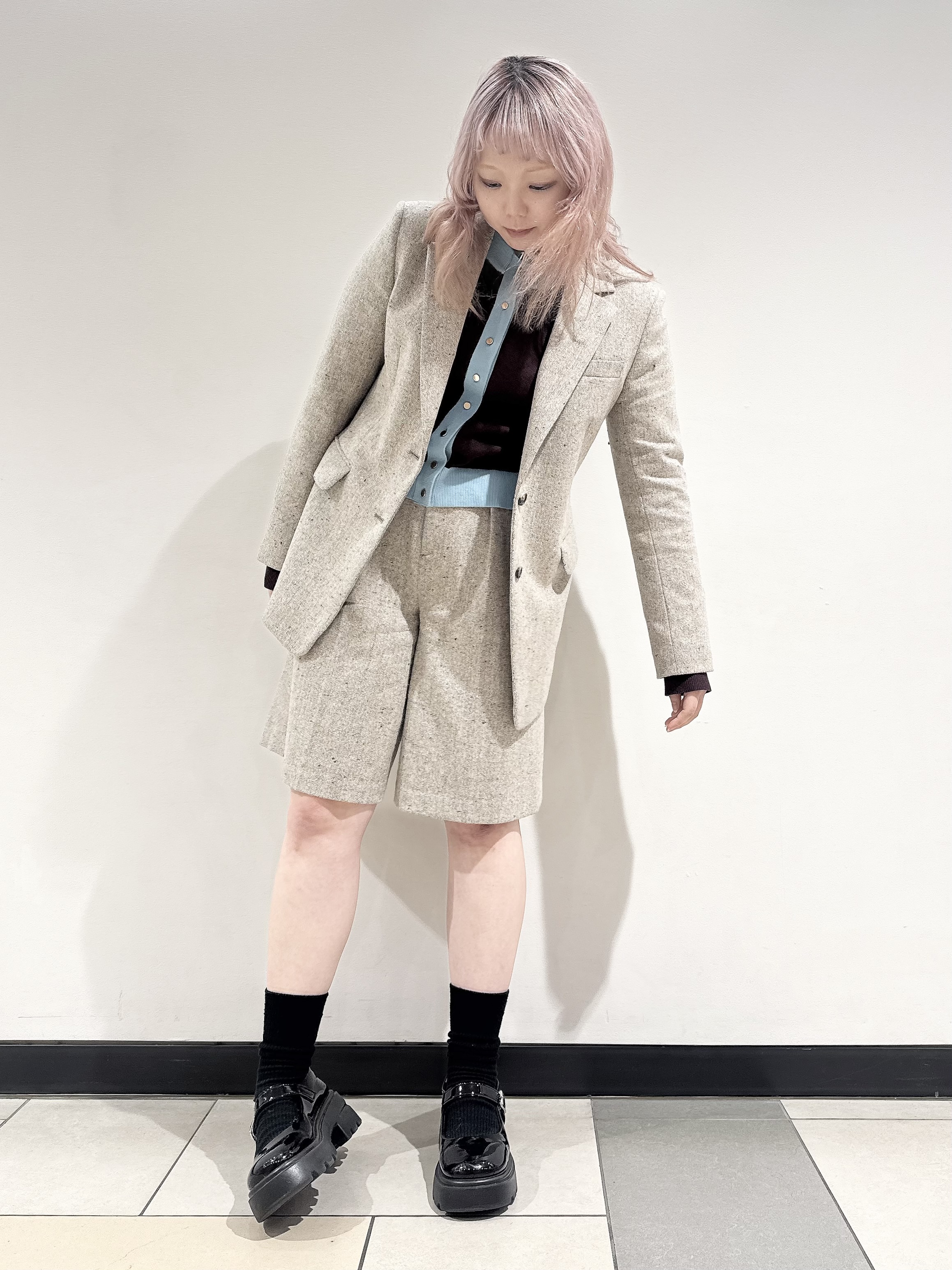 なかもとあきさんの「DRESSTERIOR｜【セットアップ可】ネップツイード ジャケット」を使ったコーディネート
