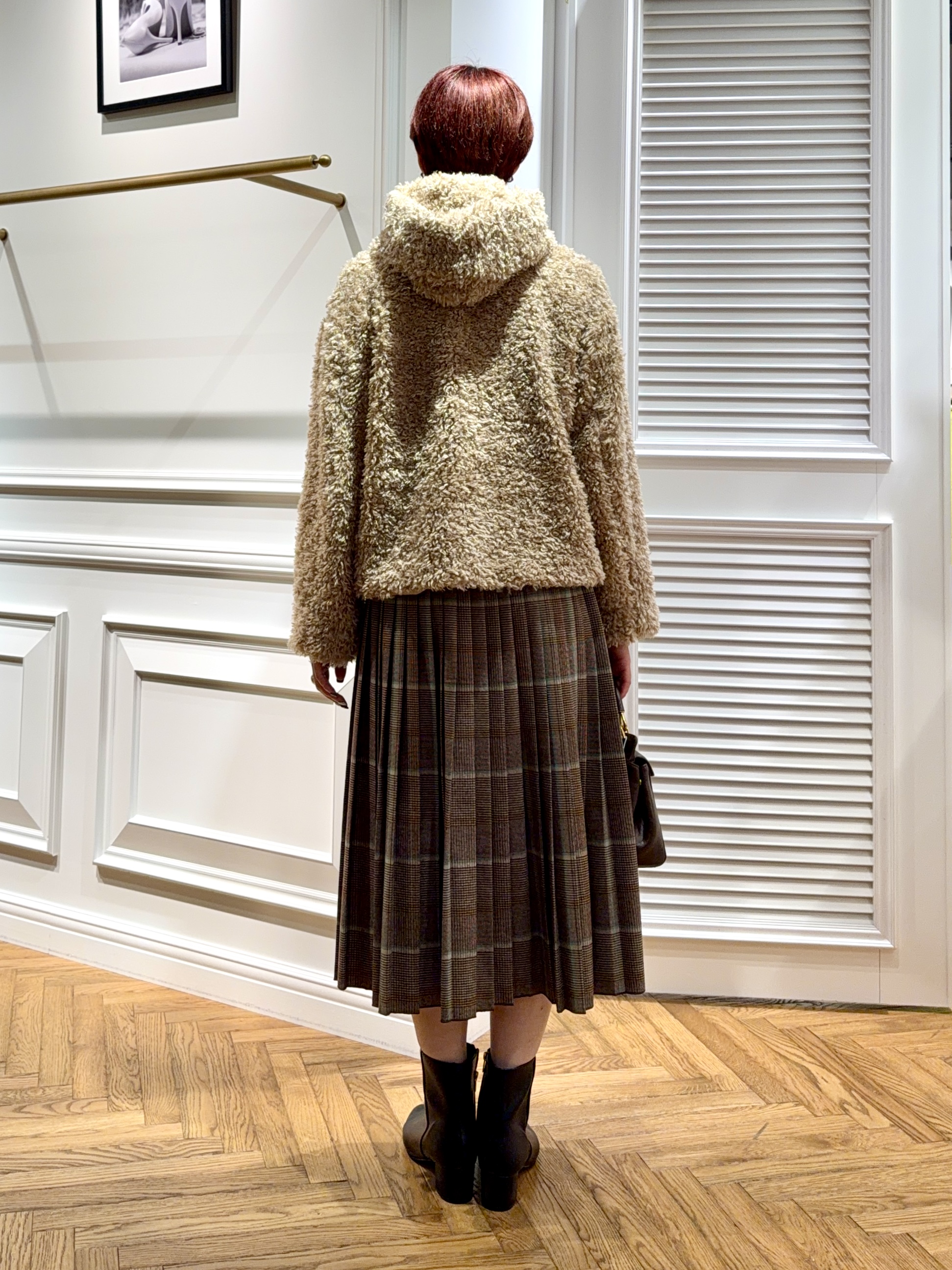 renaさんの「DRESSTERIOR｜プードルボアパーカー」を使ったコーディネート