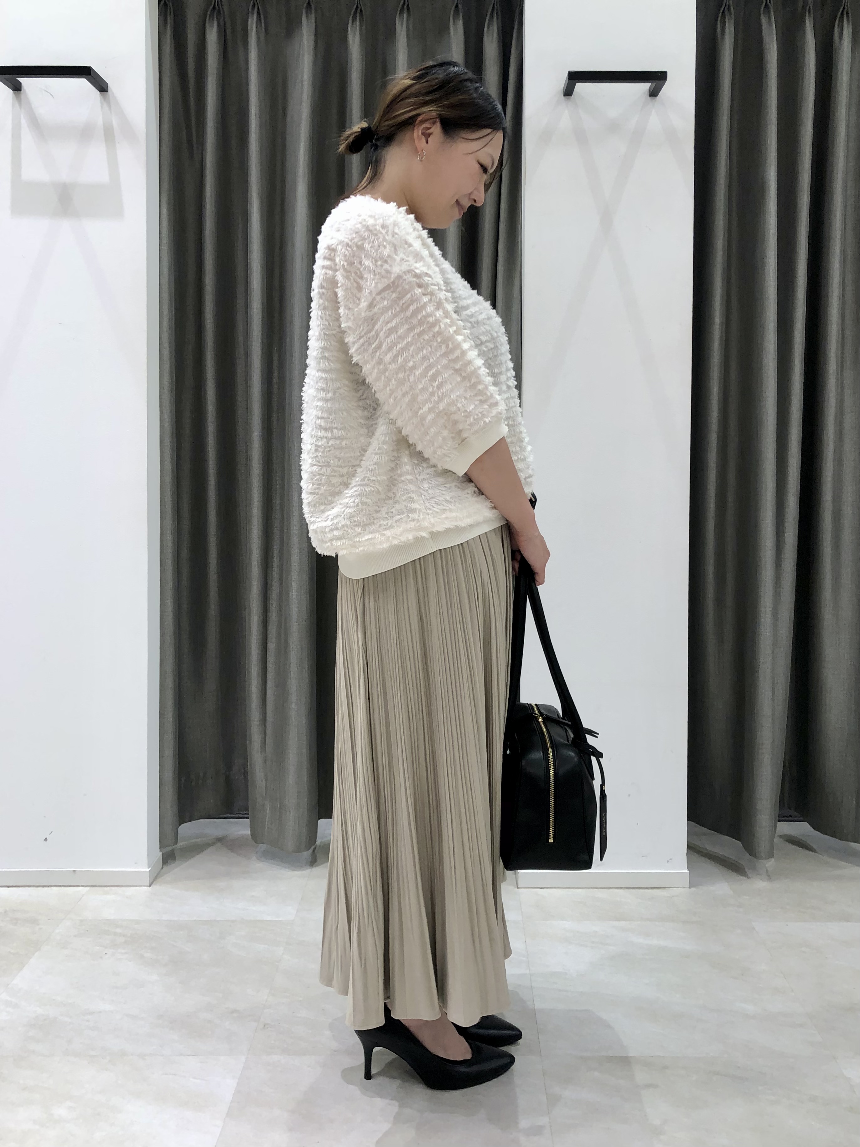 mamiさんの「UNTITLED｜【秋映え/体型カバー】フェザージャガードプルオーバー」を使ったコーディネート