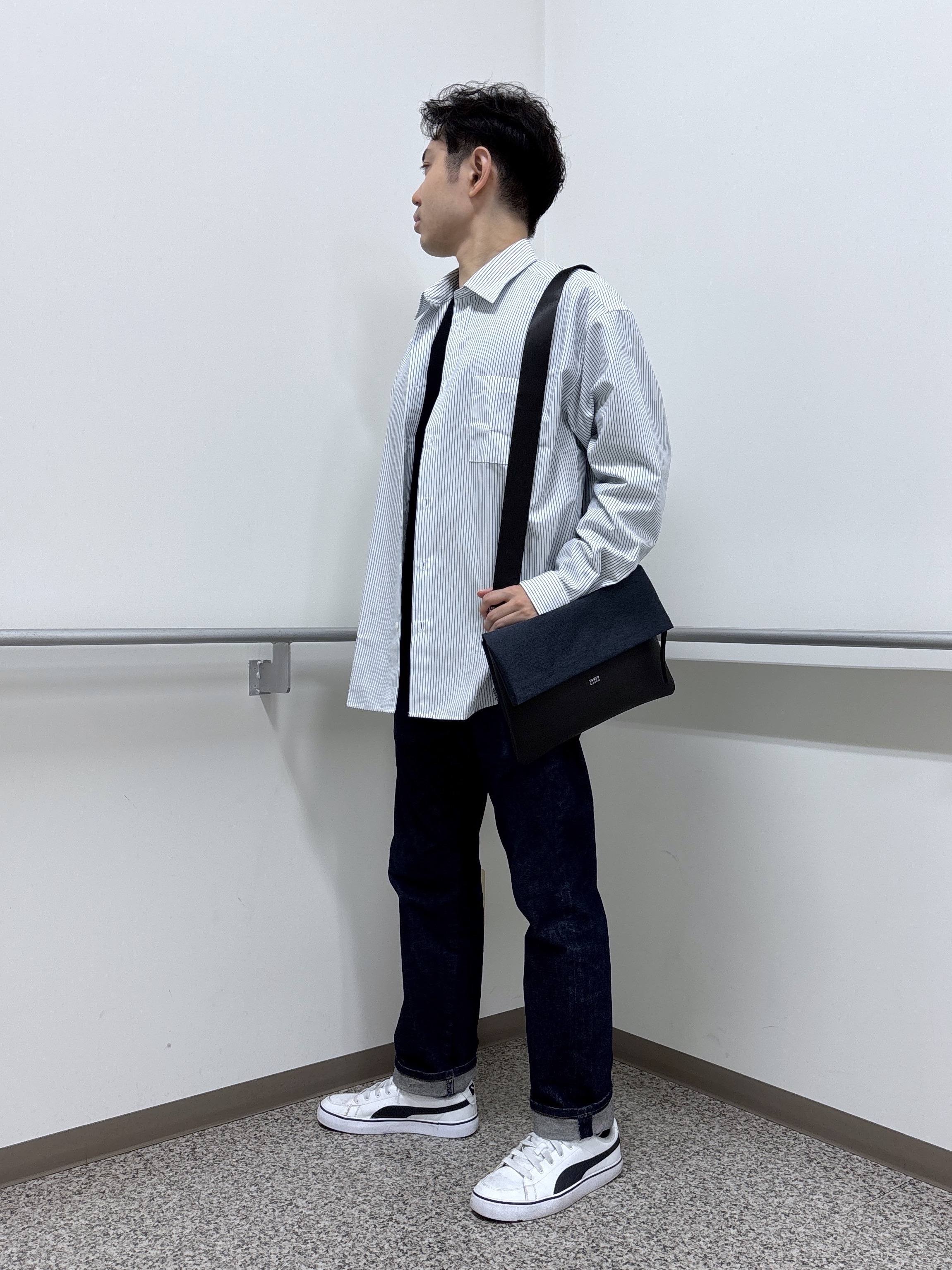 KEIさんの「TAKEO KIKUCHI｜【日本製/Sサイズ～】リラックスフィットシャツ」を使ったコーディネート