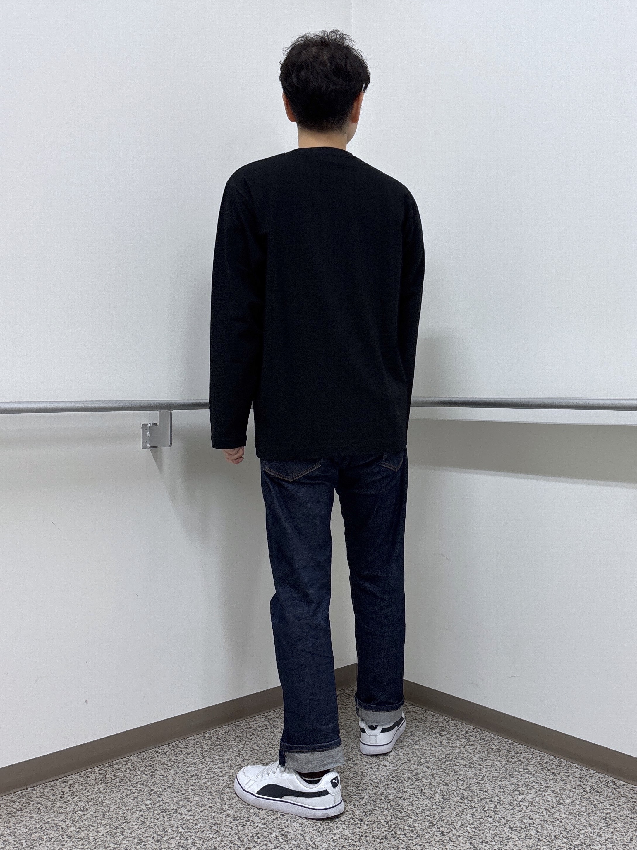 KEIさんの「TAKEO KIKUCHI｜2重編みガーター ボーダー 長袖 Tシャツ」を使ったコーディネート