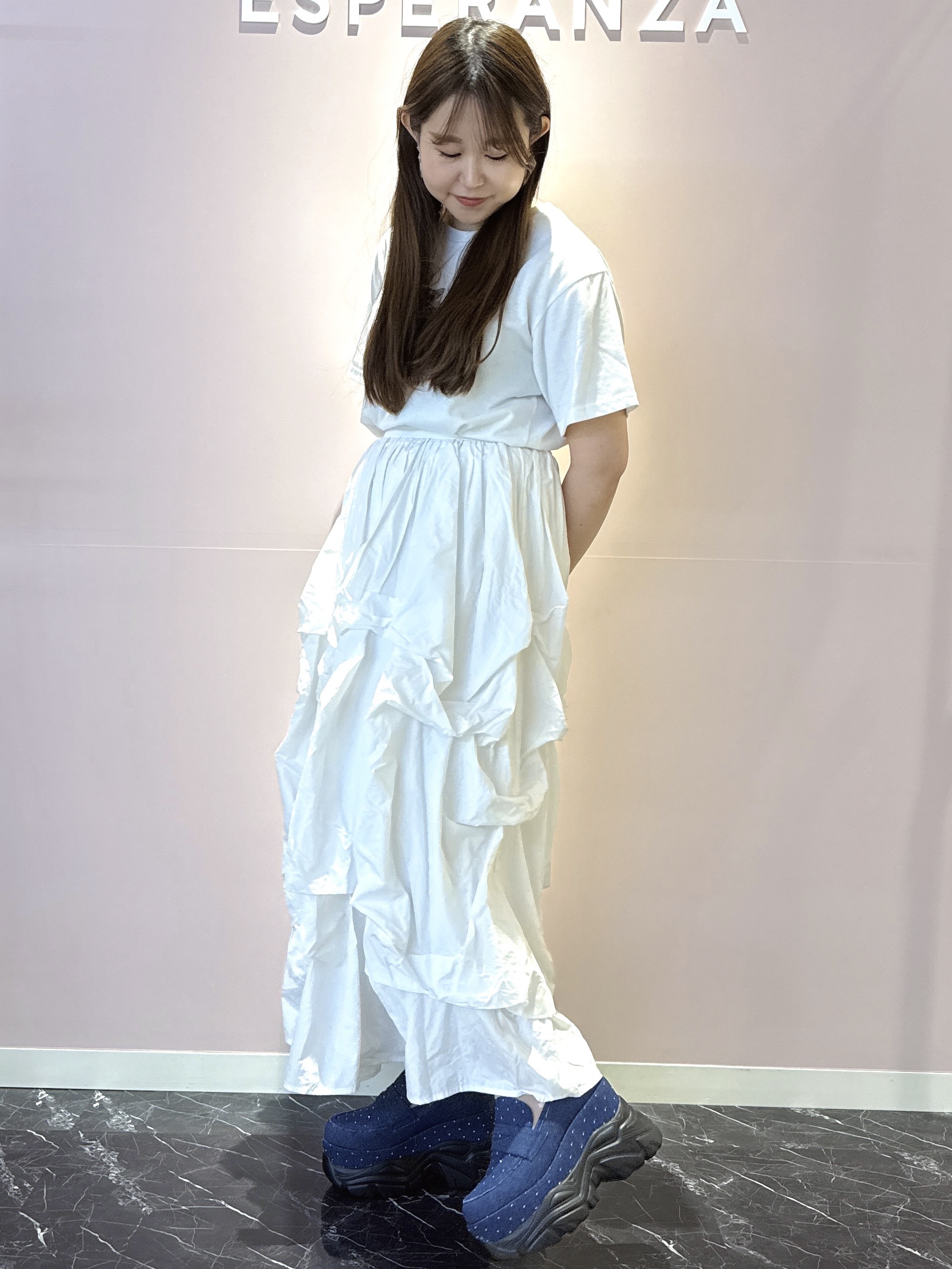 neinaさんの「ESPERANZA｜厚底スニーカーソール ローファー」を使ったコーディネート