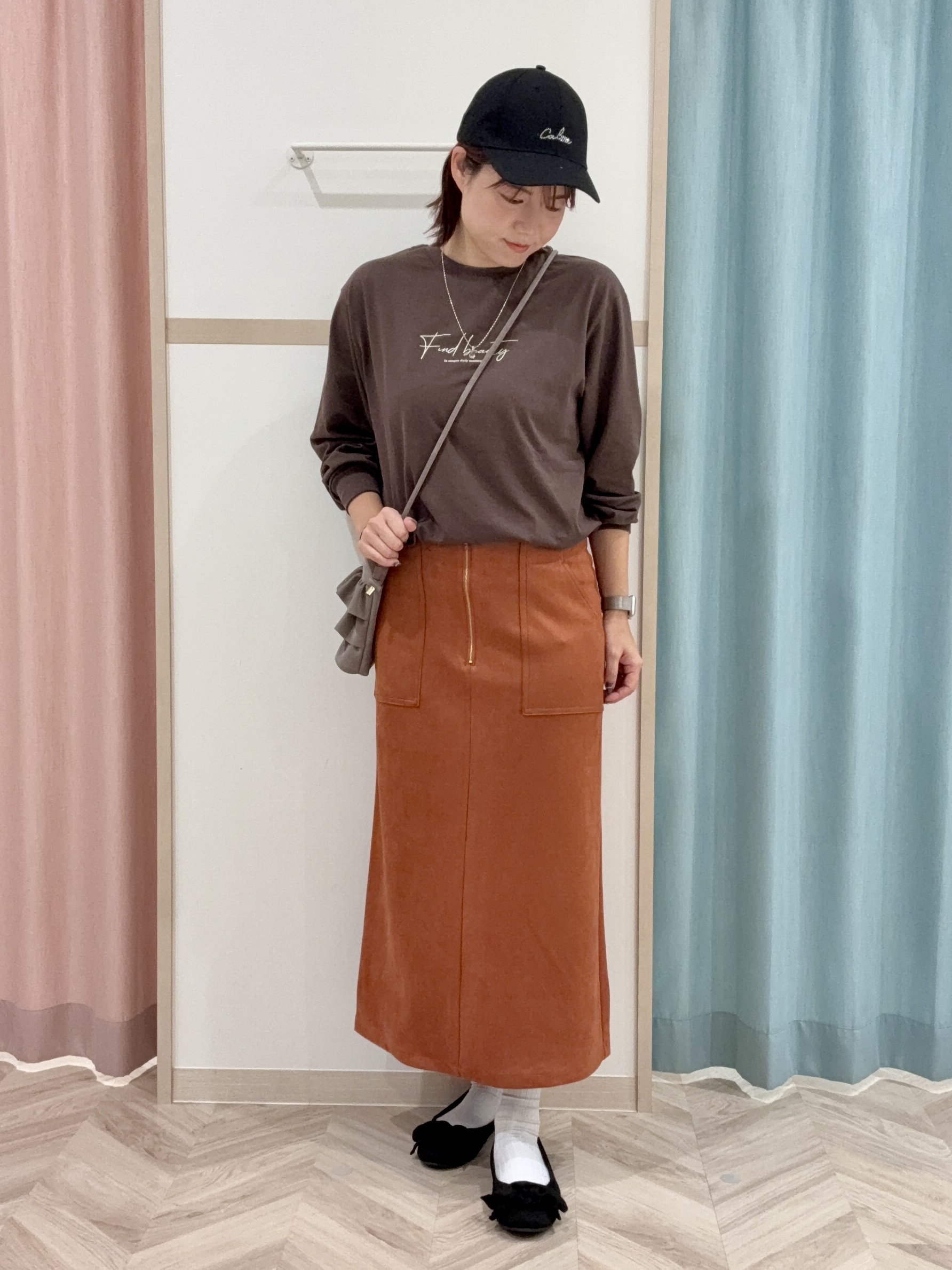 kさんの「SHOO･LA･RUE｜【S-LL】デイリー使いに 選べる6柄プリントロンT」を使ったコーディネート