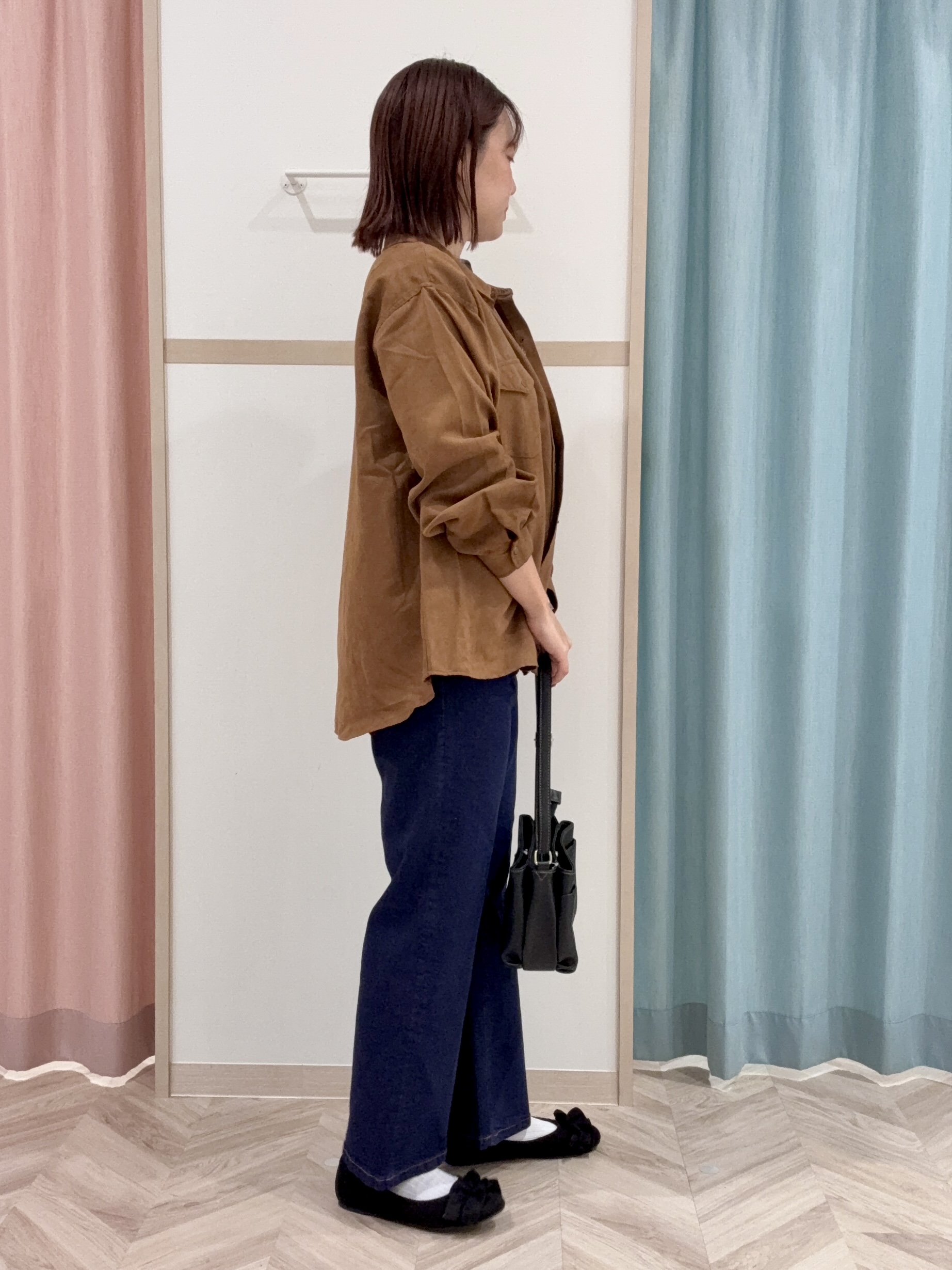 kさんの「SHOO･LA･RUE｜【着丈選べる/洗濯後しわになりにくい】インせず着られる ドルマンブラウス」を使ったコーディネート