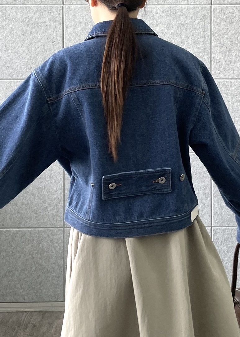 Renoさんの「INDIVI｜ダブルジップデニムブルゾン【LIVE紹介／上枝みどりさん着用／セットアップ可能】」を使ったコーディネート