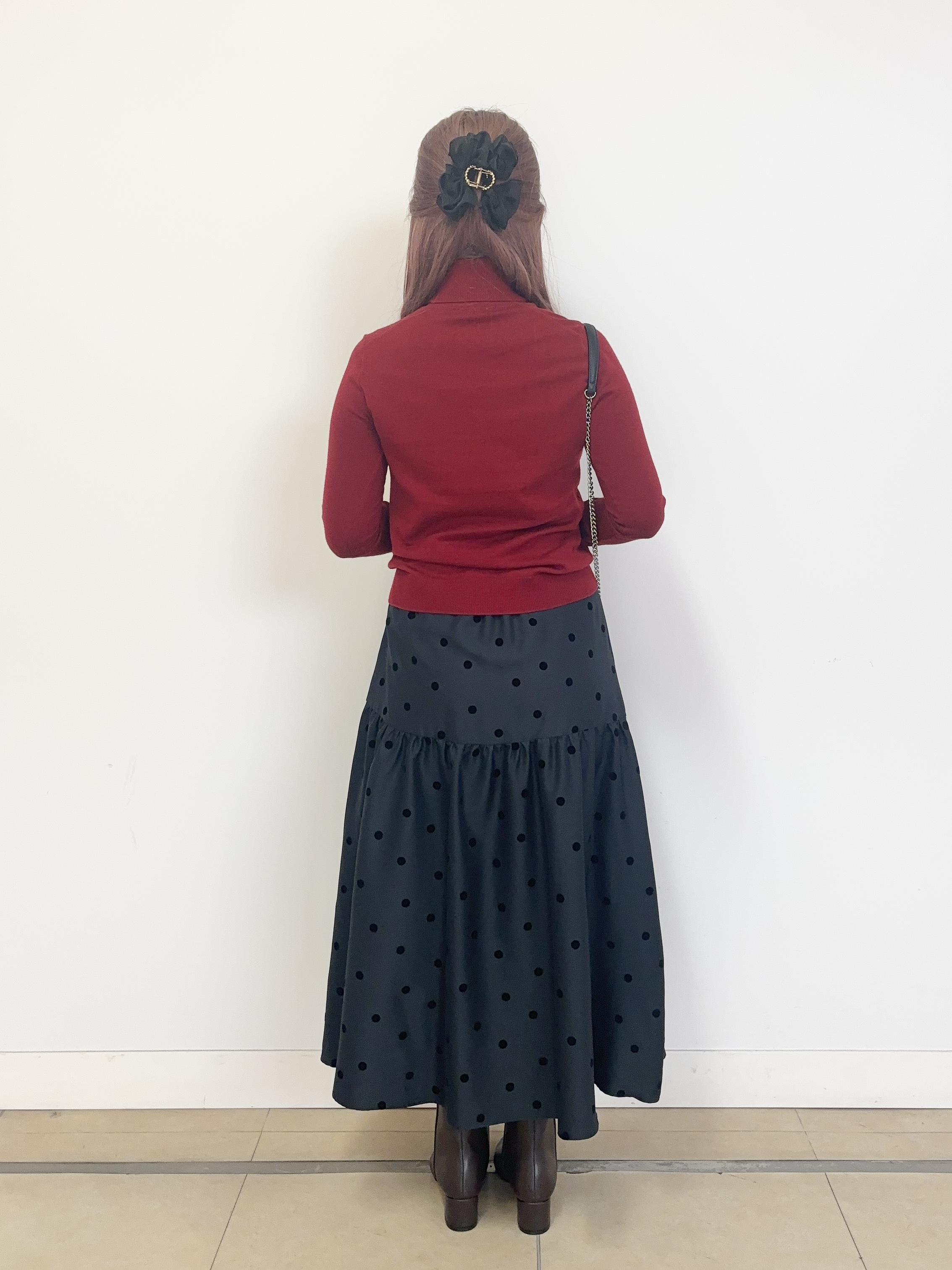 Rinaさんの「DRESSTERIOR｜フロッキードットスカート」を使ったコーディネート
