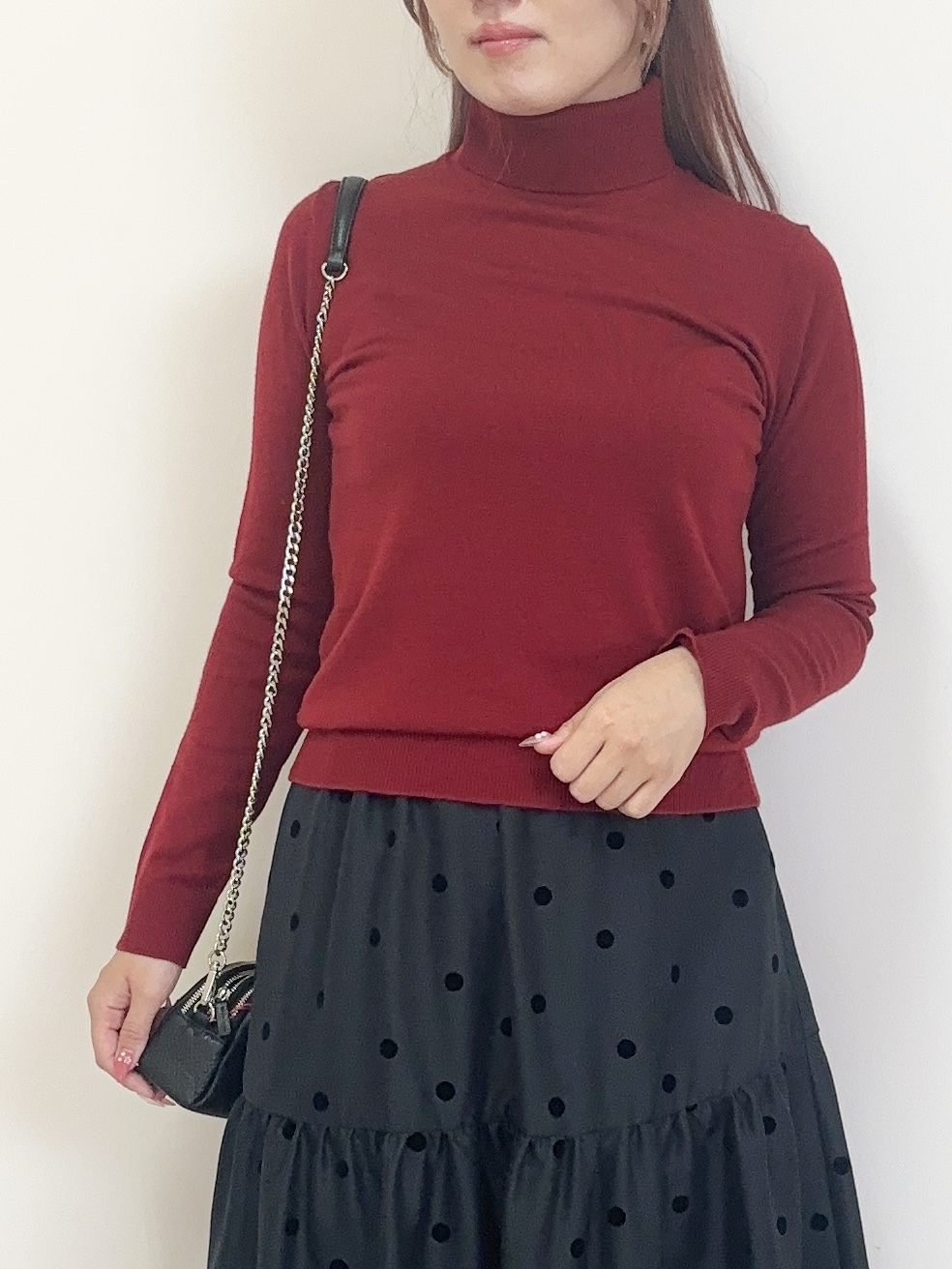 Rinaさんの「DRESSTERIOR｜フロッキードットスカート」を使ったコーディネート