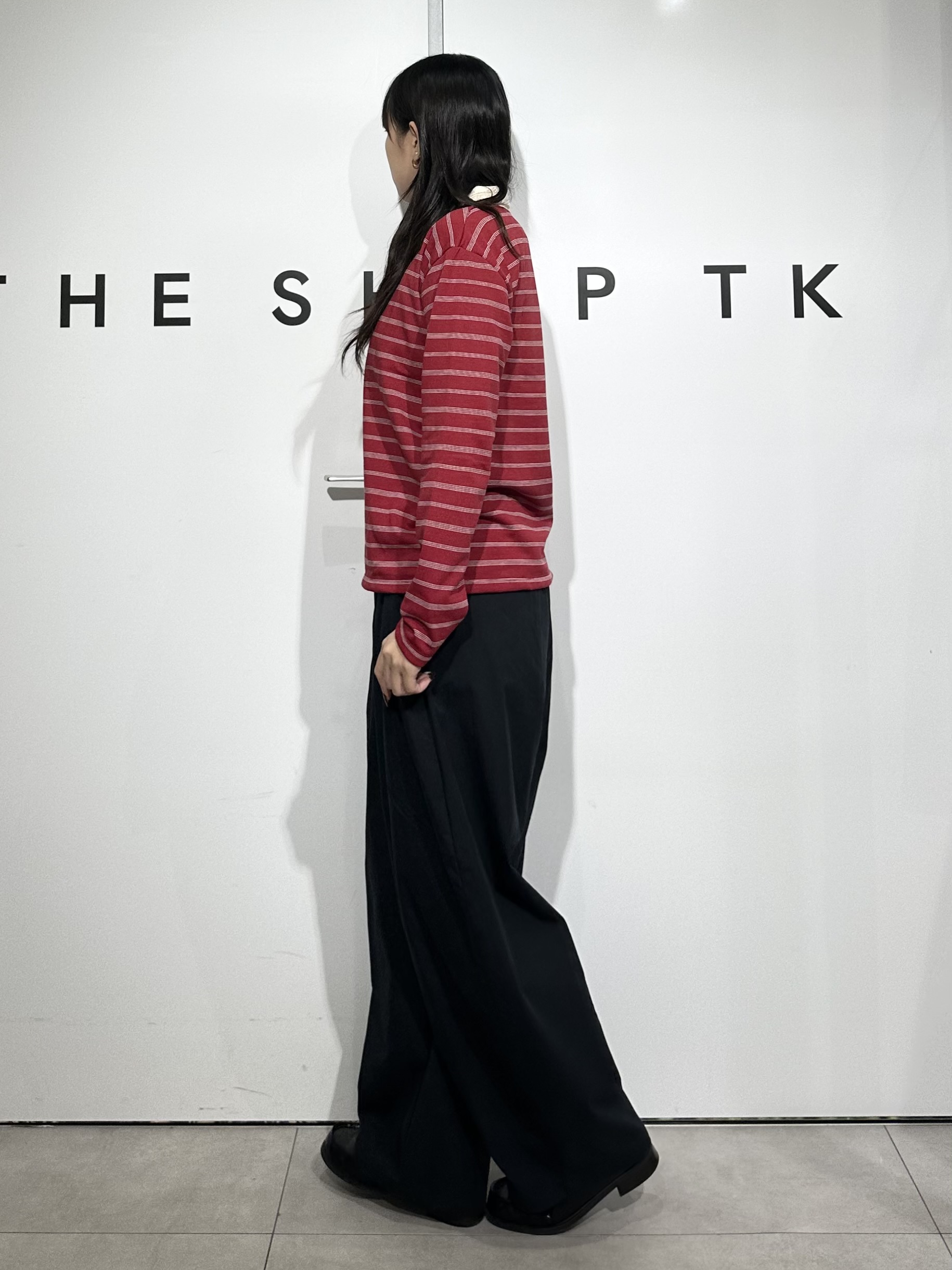 cottonさんの「THE SHOP TK｜【洗濯機OK】レトロな雰囲気漂う ボーダーポロシャツ」を使ったコーディネート