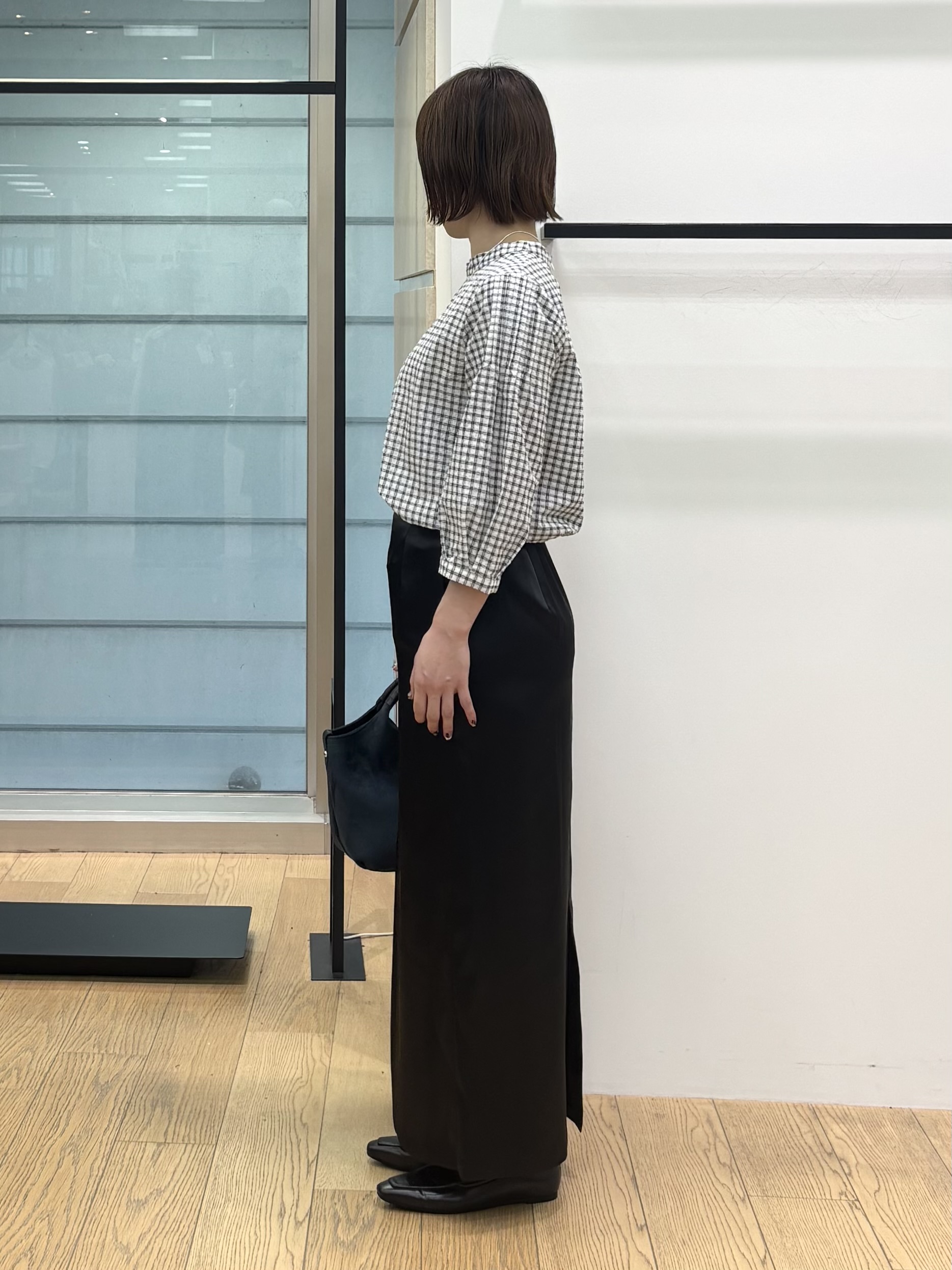 asamiさんの「INDIVI｜【初秋にピッタリ！／洗える】凹凸素材ミニスタンドトップス」を使ったコーディネート