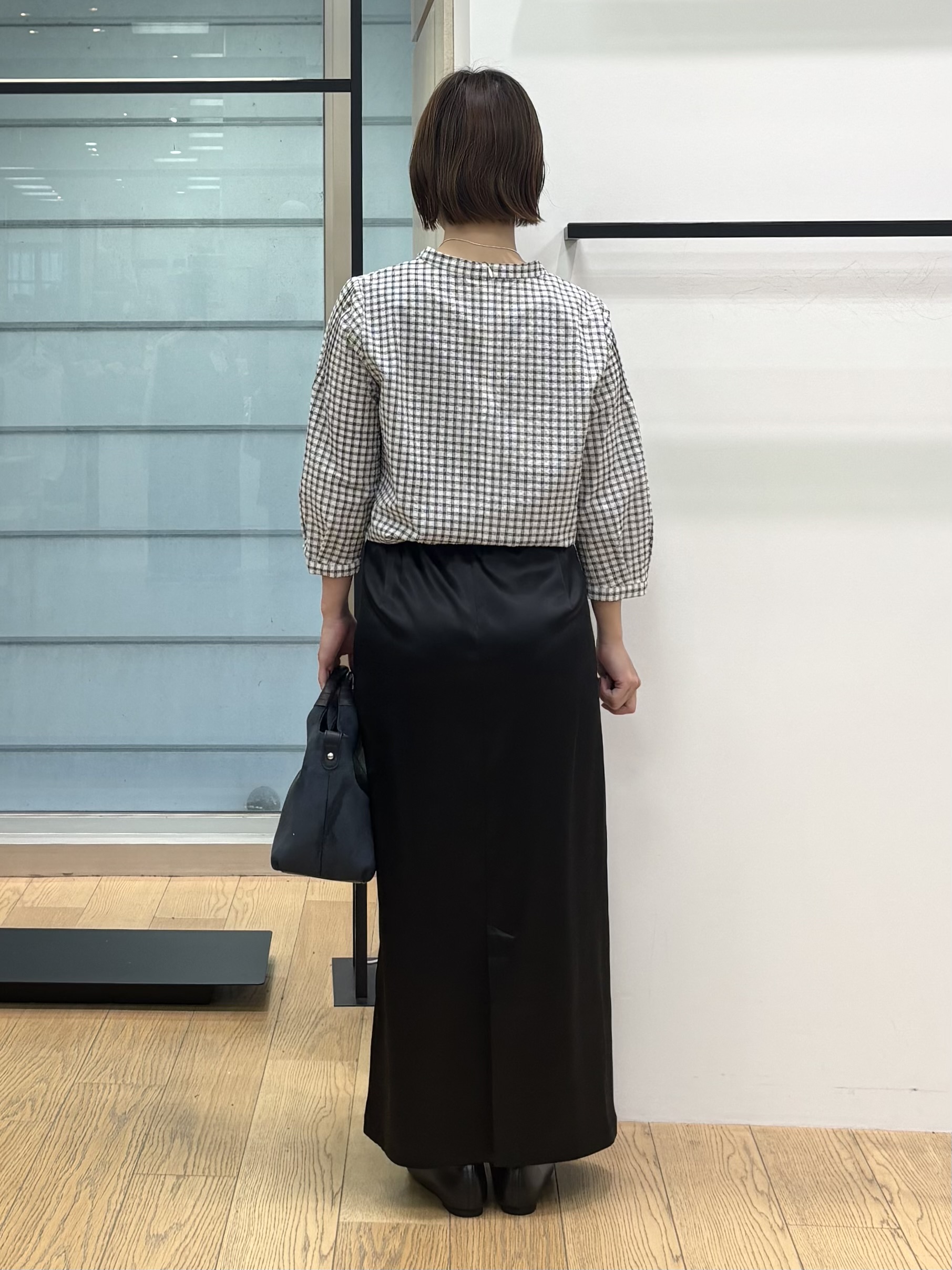 asamiさんの「INDIVI｜【初秋にピッタリ！／洗える】凹凸素材ミニスタンドトップス」を使ったコーディネート