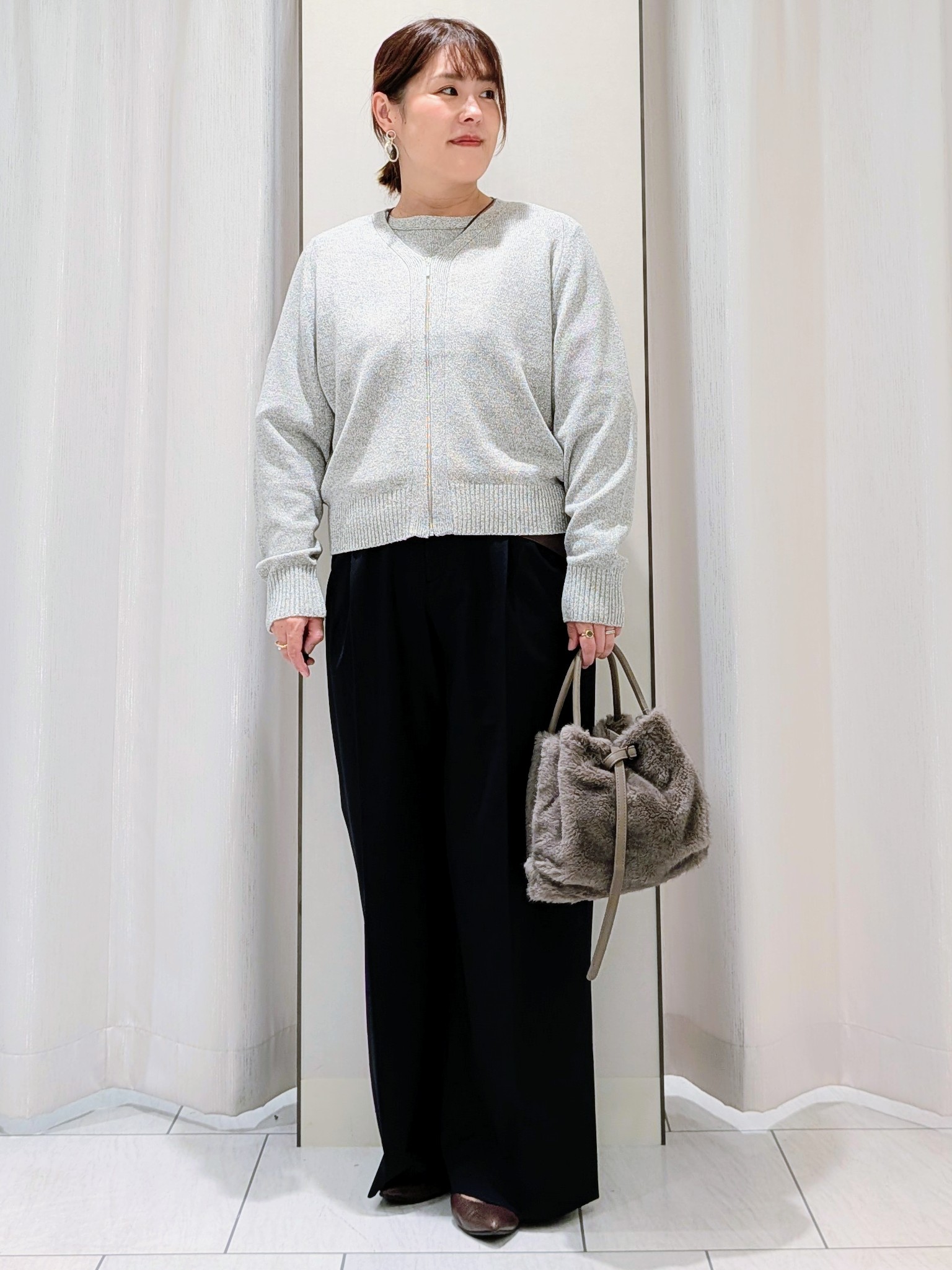 Onumaさんの「UNTITLED｜【軽アウター/ウール100】ウールショートコート」を使ったコーディネート