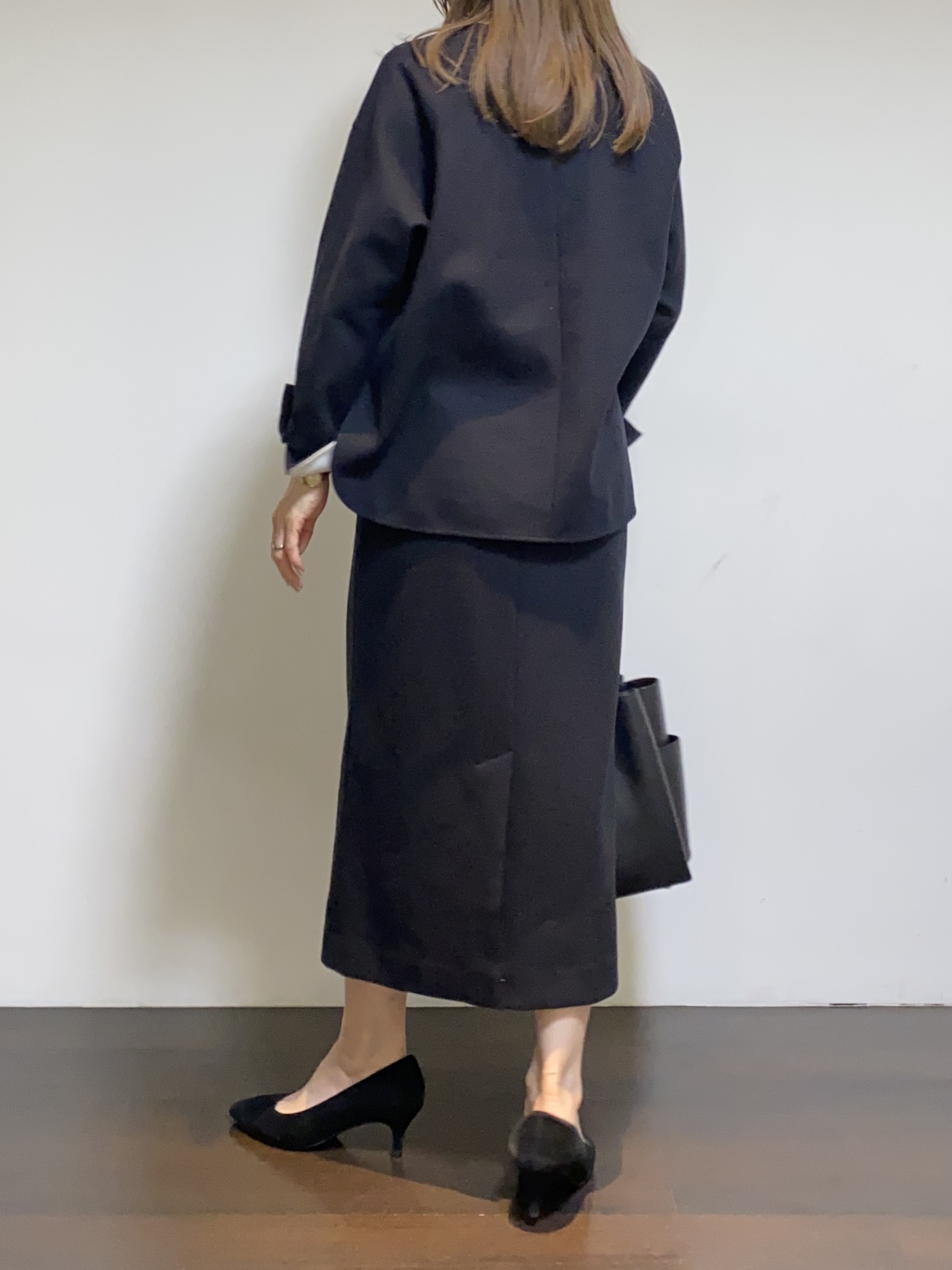 tomoさんの「UNTITLED｜【セットアップ可/秋羽織り】ウールダブルジャケット」を使ったコーディネート
