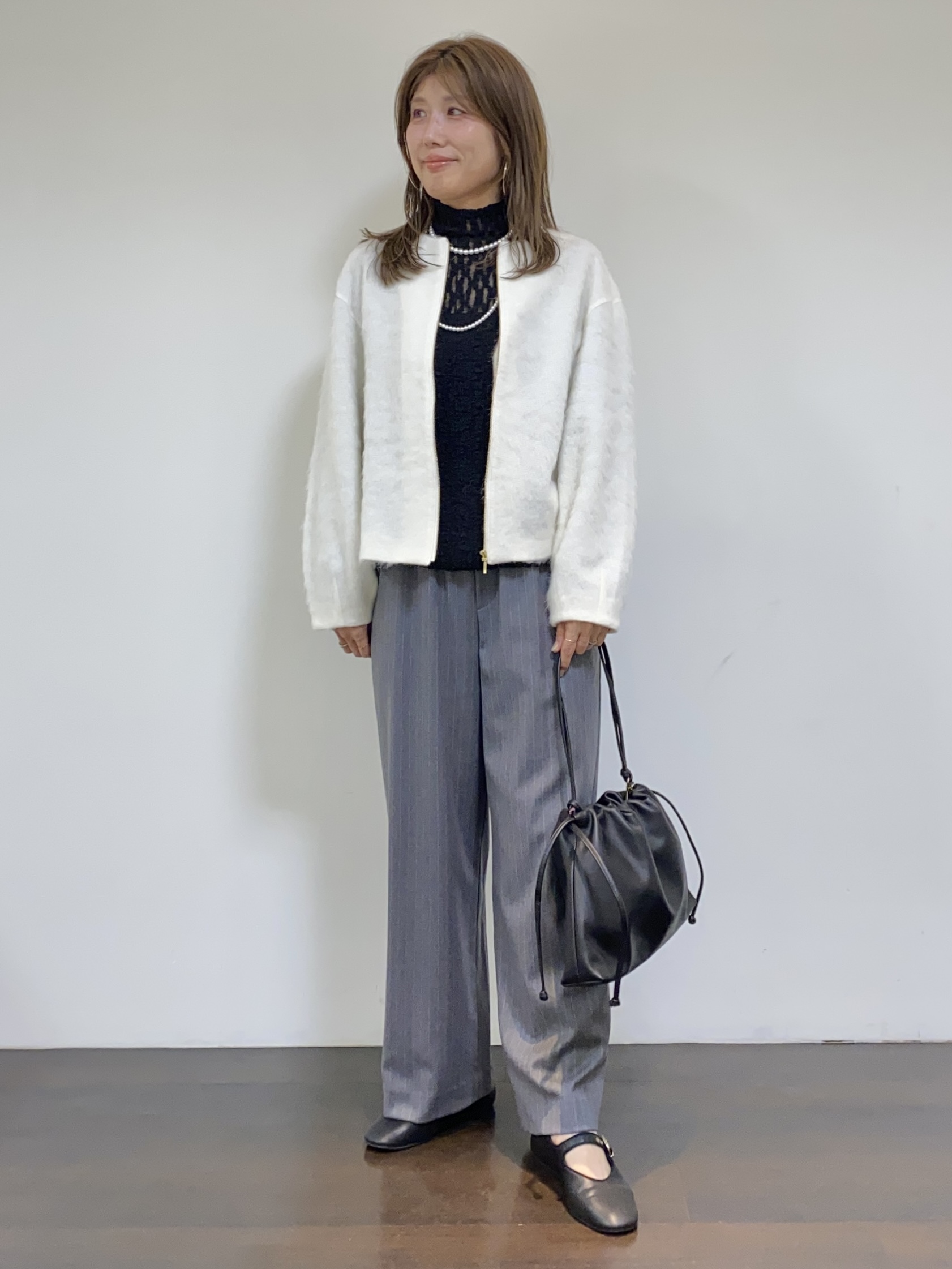 tomoさんの「UNTITLED｜【重ね着レイヤード】レースハイネックトップス」を使ったコーディネート