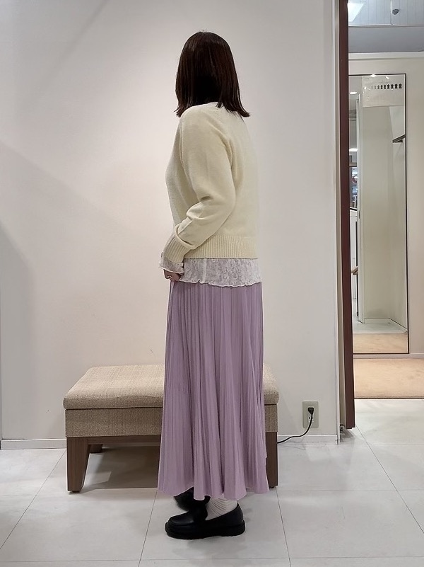 YUIさんの「UNTITLED｜【アンサンブル可/秋羽織り】杢調ジップカーディガン」を使ったコーディネート