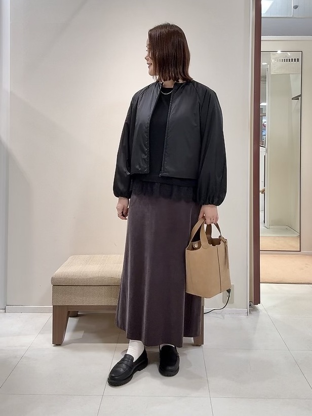 YUIさんの「UNTITLED｜【軽アウター/中綿/秋冬コート】ショートブルゾン」を使ったコーディネート