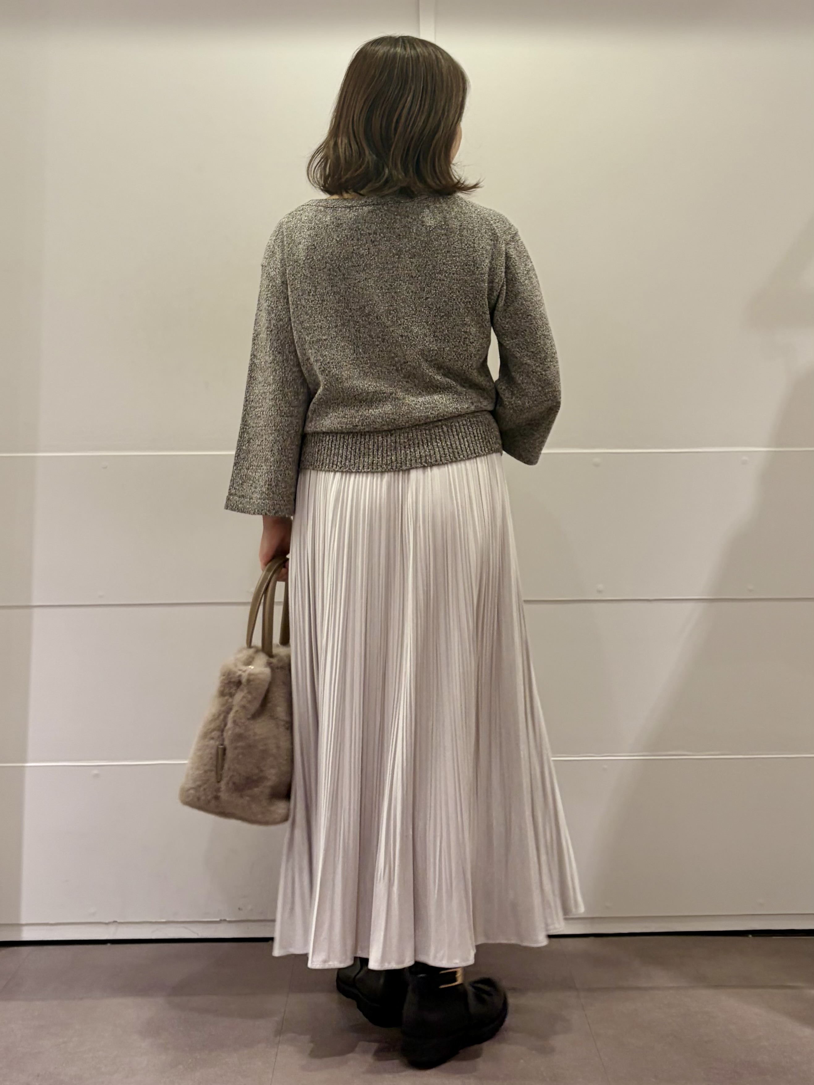 TOKOさんの「UNTITLED｜【アンサンブル可/手洗い可】杢調プルオーバーニット」を使ったコーディネート