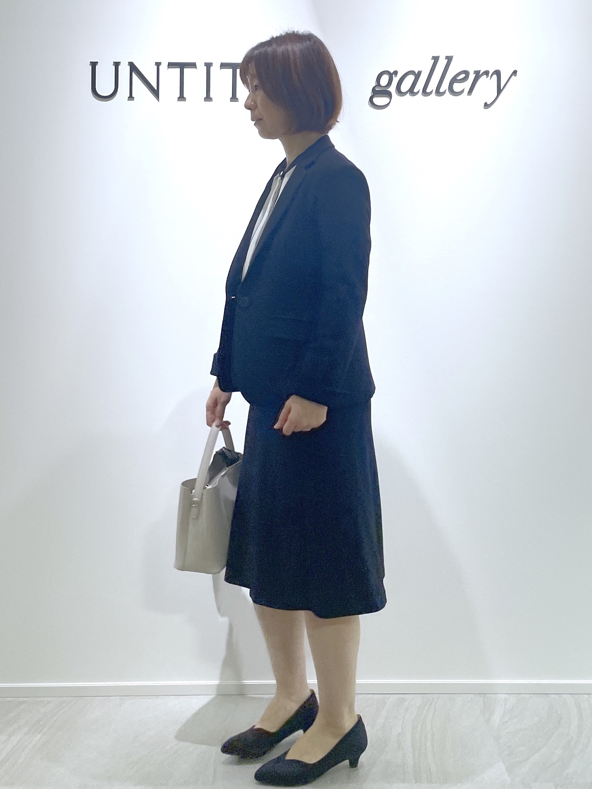 hanaさんの「UNTITLED｜【ウール100/仕事着/スーツ】ミルドジャージテーラードジャケット」を使ったコーディネート