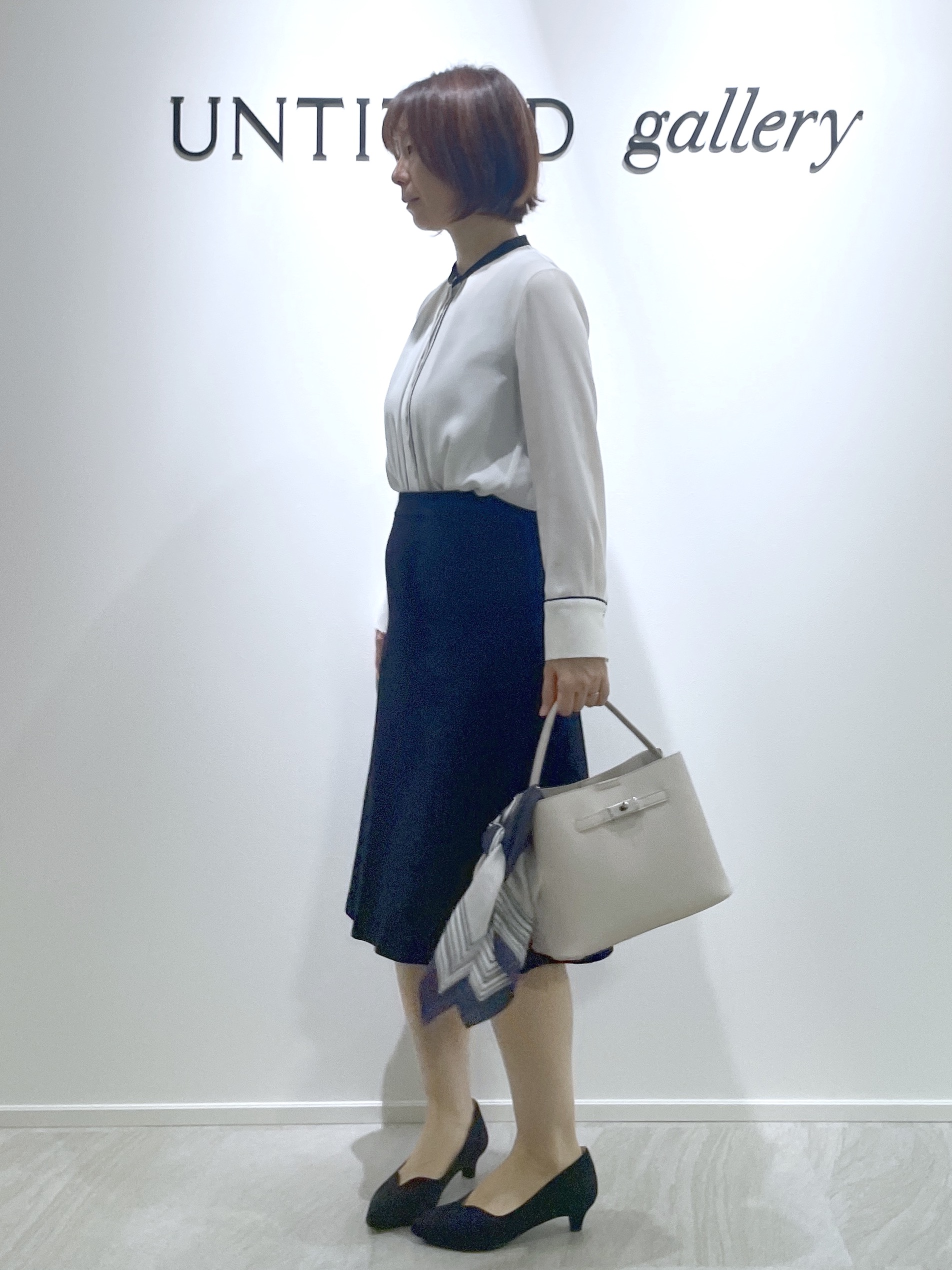 hanaさんの「UNTITLED｜【ウール100/仕事着/スーツ】ミルドジャージテーラードジャケット」を使ったコーディネート
