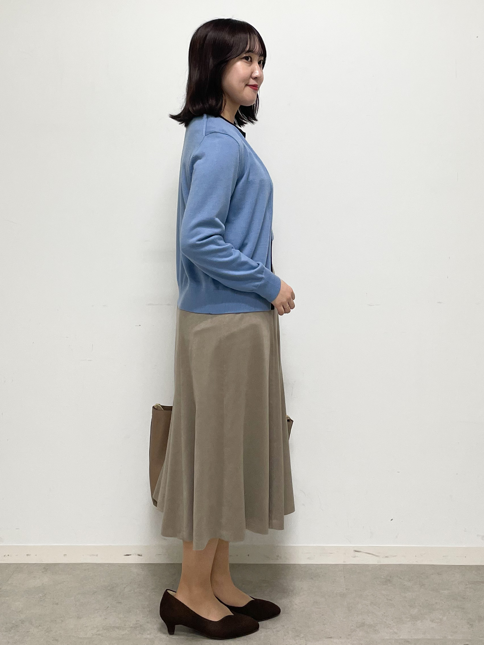 yukariさんの「Reflect｜【通勤】フェイクスエードフレアスカート」を使ったコーディネート