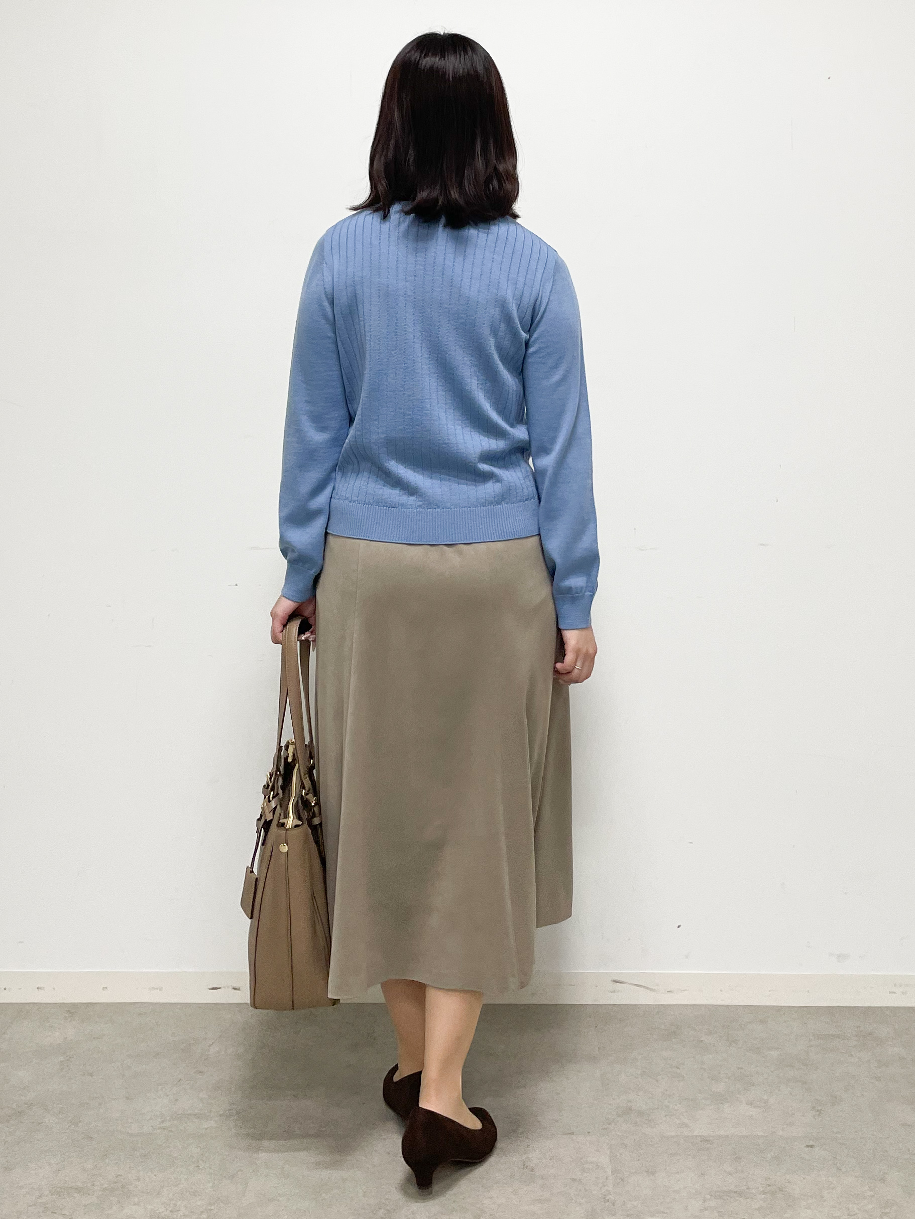 yukariさんの「Reflect｜【通勤】フェイクスエードフレアスカート」を使ったコーディネート