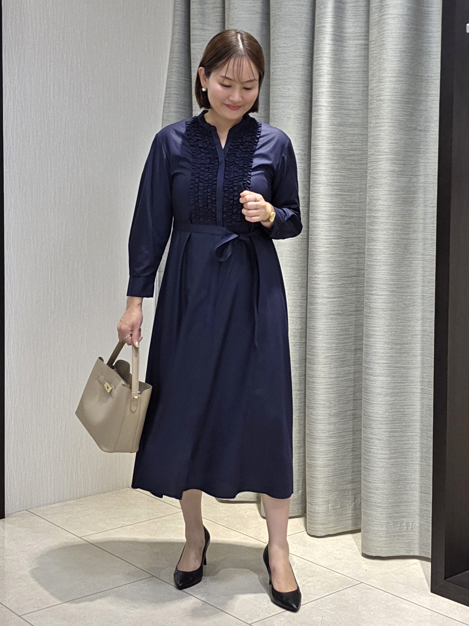 naokoさんの「UNTITLED｜【追加/新色】エアリーワンハンドルバッグ」を使ったコーディネート