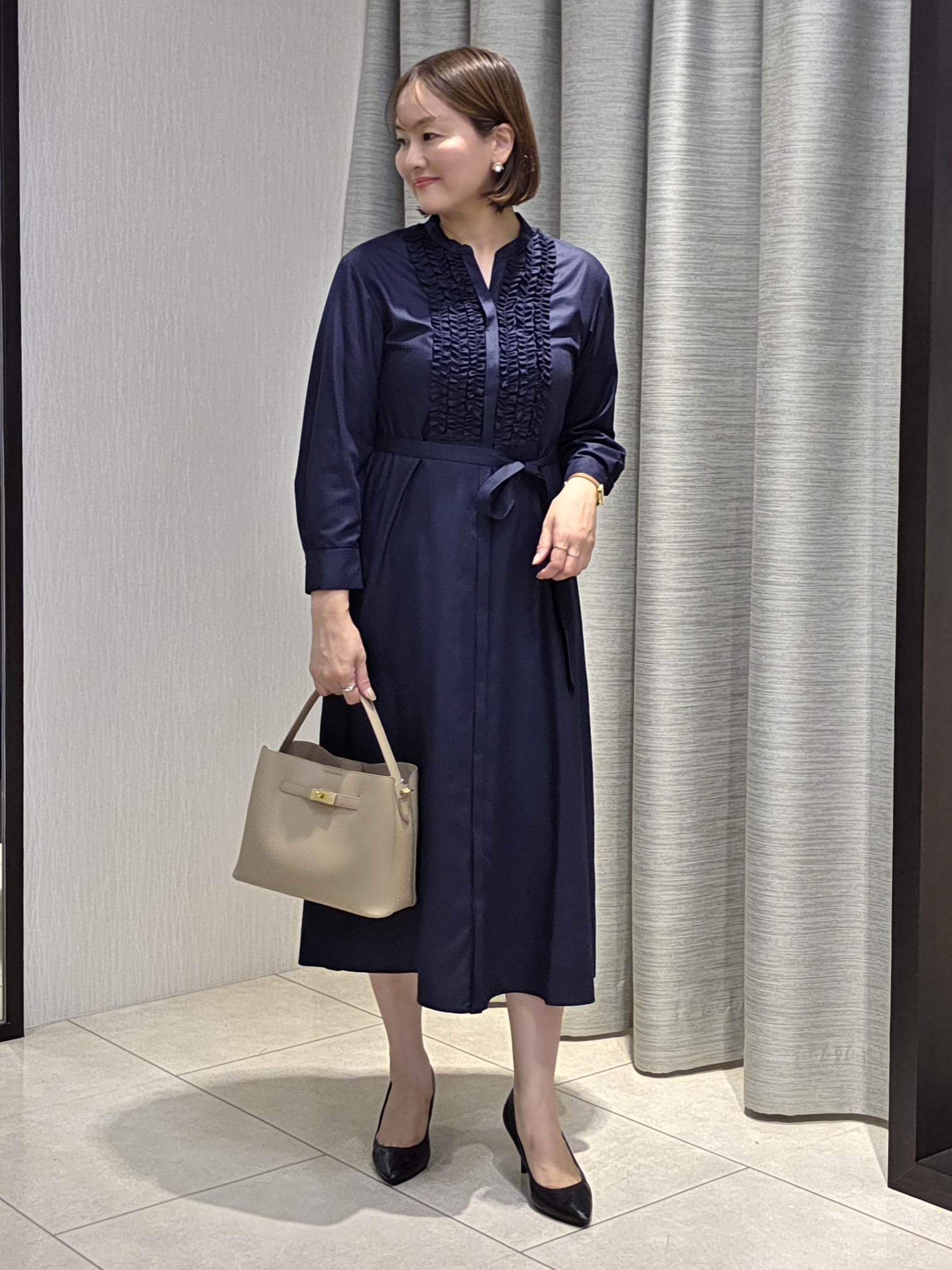 naokoさんの「UNTITLED｜【追加/新色】エアリーワンハンドルバッグ」を使ったコーディネート
