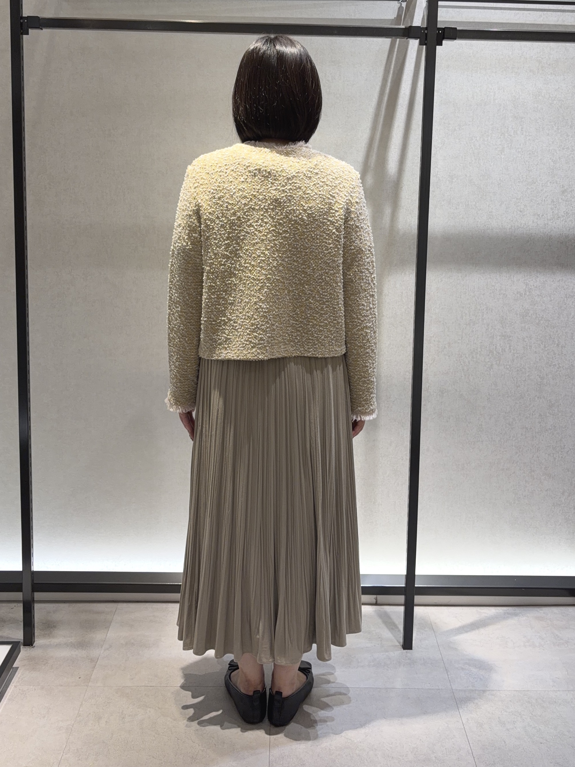 わたなべさんの「UNTITLED｜【ジャケットライク/秋羽織り】ファンシーヤーンツイードニットカーディガン」を使ったコーディネート