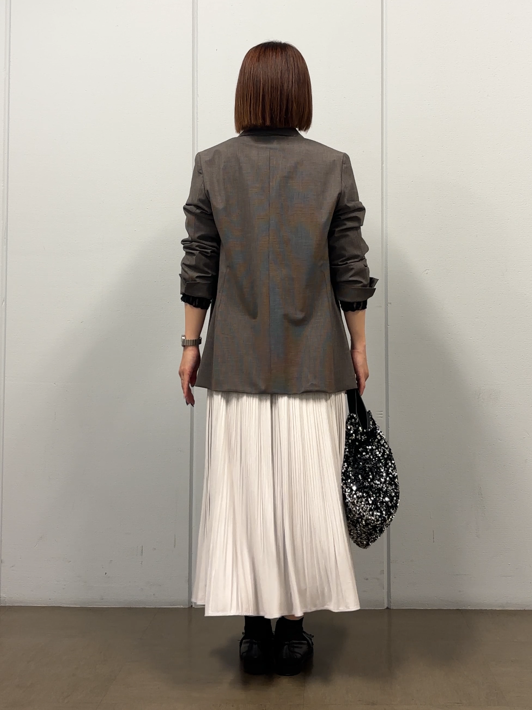 SaKiさんの「UNTITLED｜【セットアップ可/秋羽織り/お仕事スーツ】ウールブレンドダブルジャケット」を使ったコーディネート
