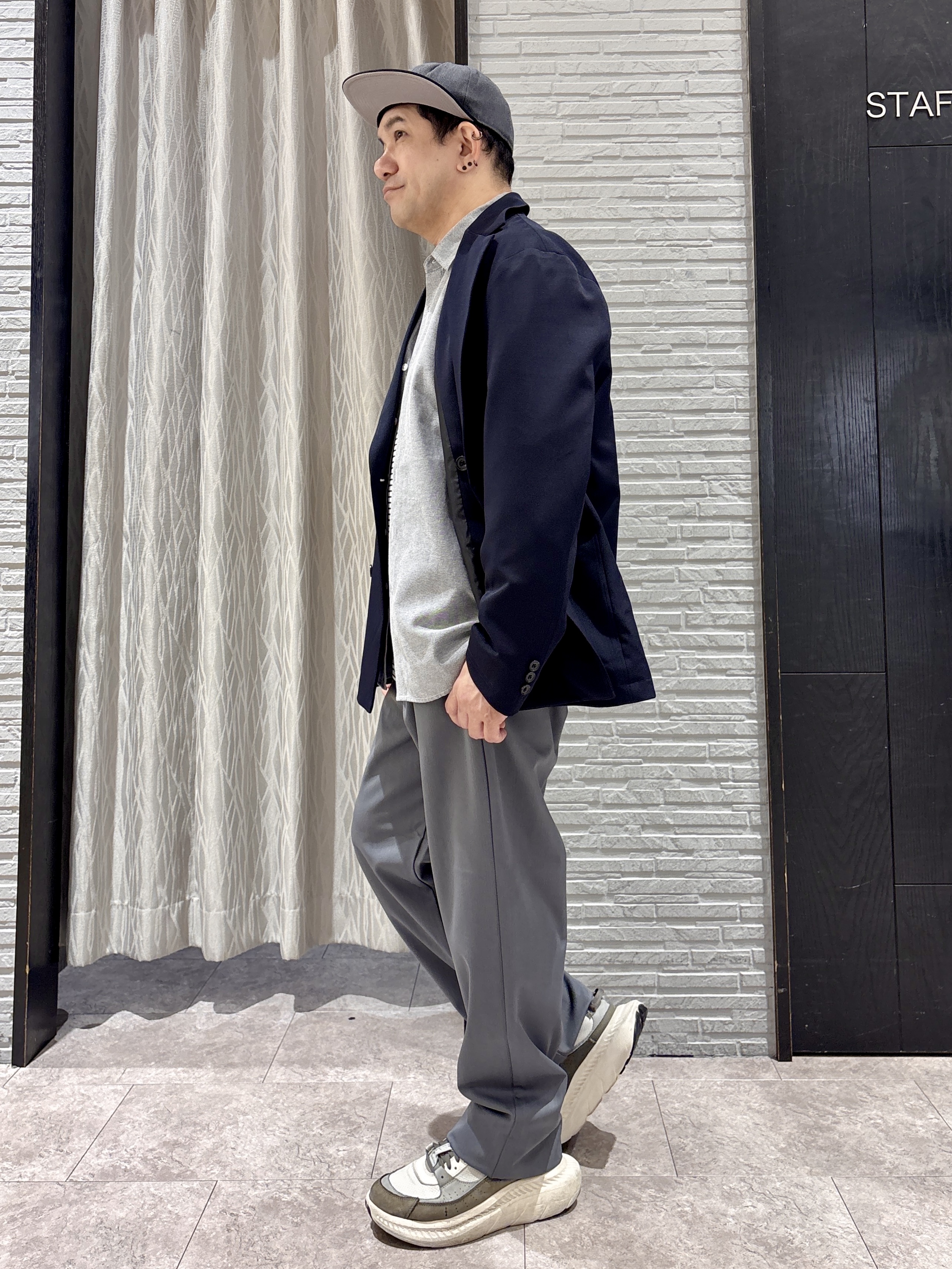 Pーyamaさんの「THE SHOP TK｜ダブルブレストジャケット」を使ったコーディネート