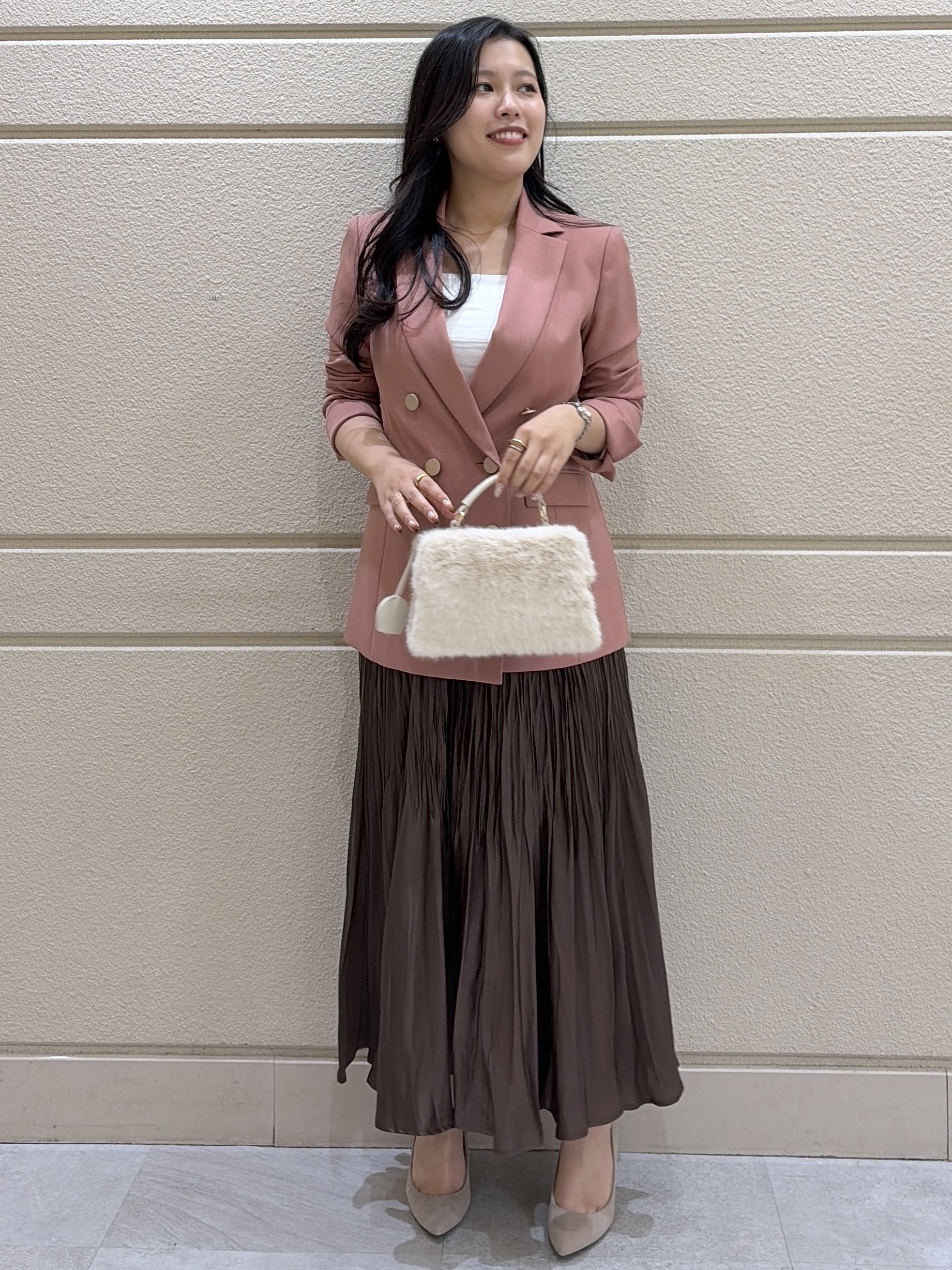 Momokaさんの「COUP DE CHANCE｜ダブルジャケット」を使ったコーディネート