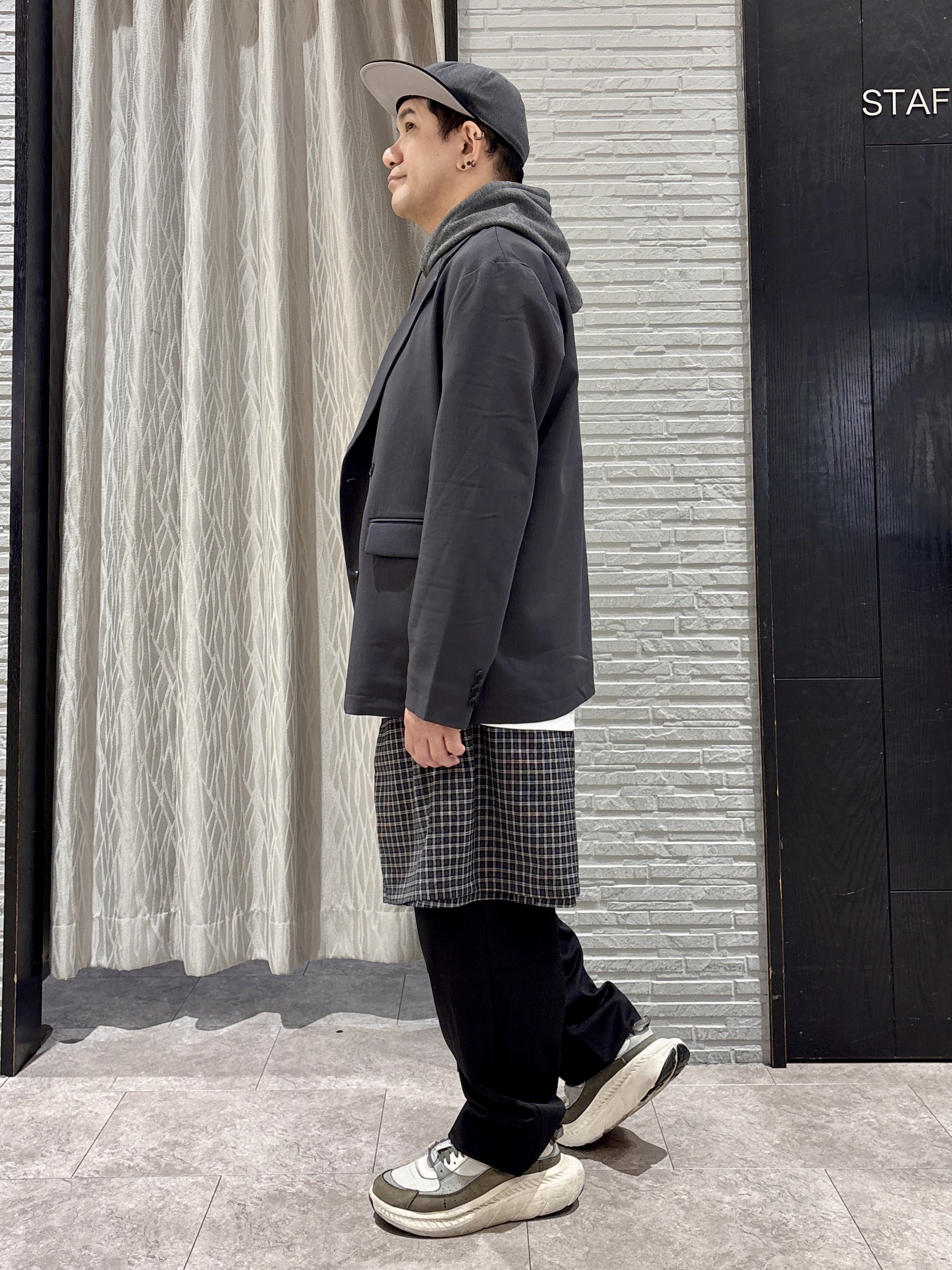 Pーyamaさんの「THE SHOP TK｜ダブルブレストジャケット」を使ったコーディネート