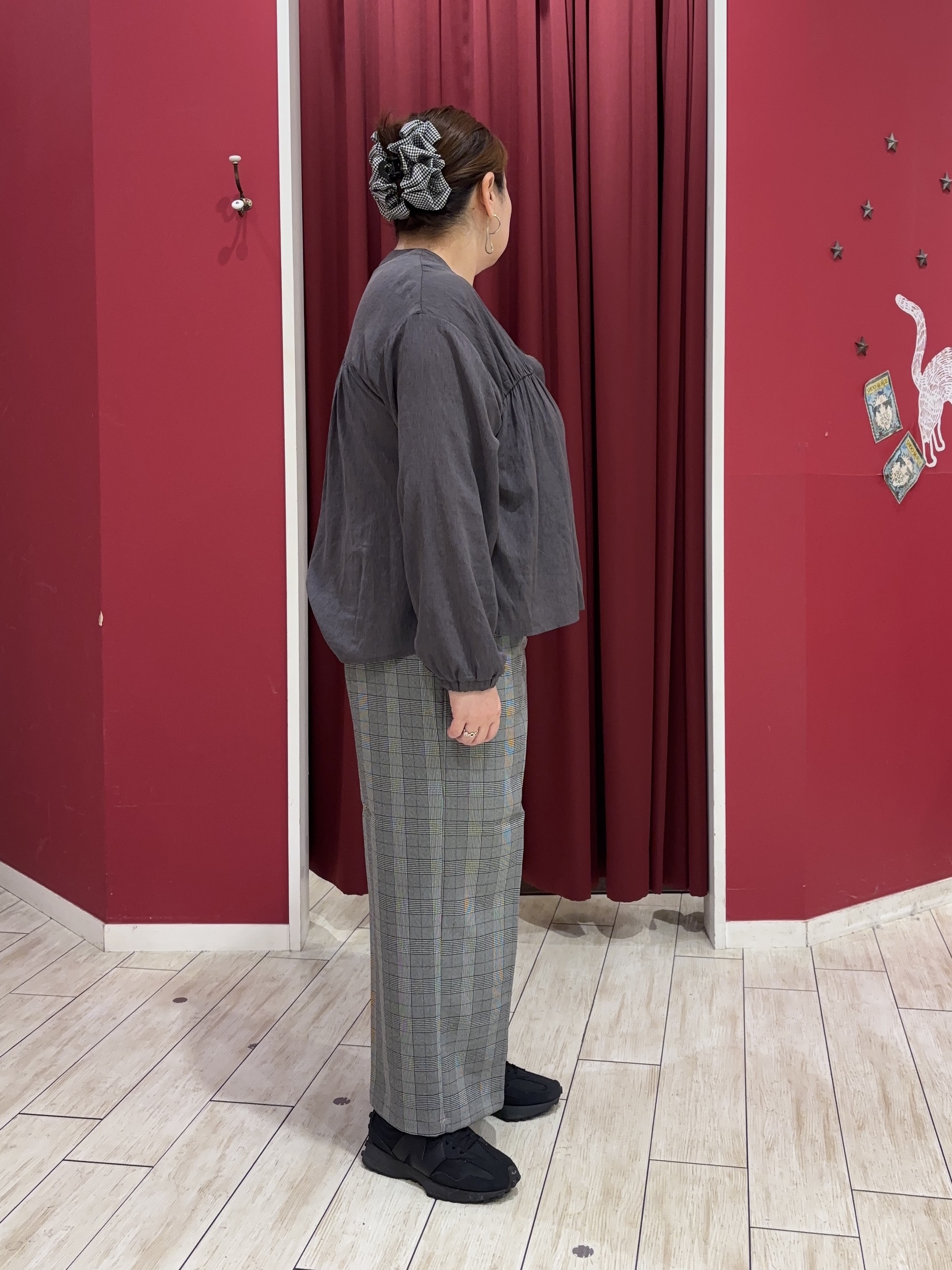 KOZAさんの「SHOO･LA･RUE｜【S-LL/洗濯機可】着痩せシルエット シャーリングシャツカーディガン」を使ったコーディネート