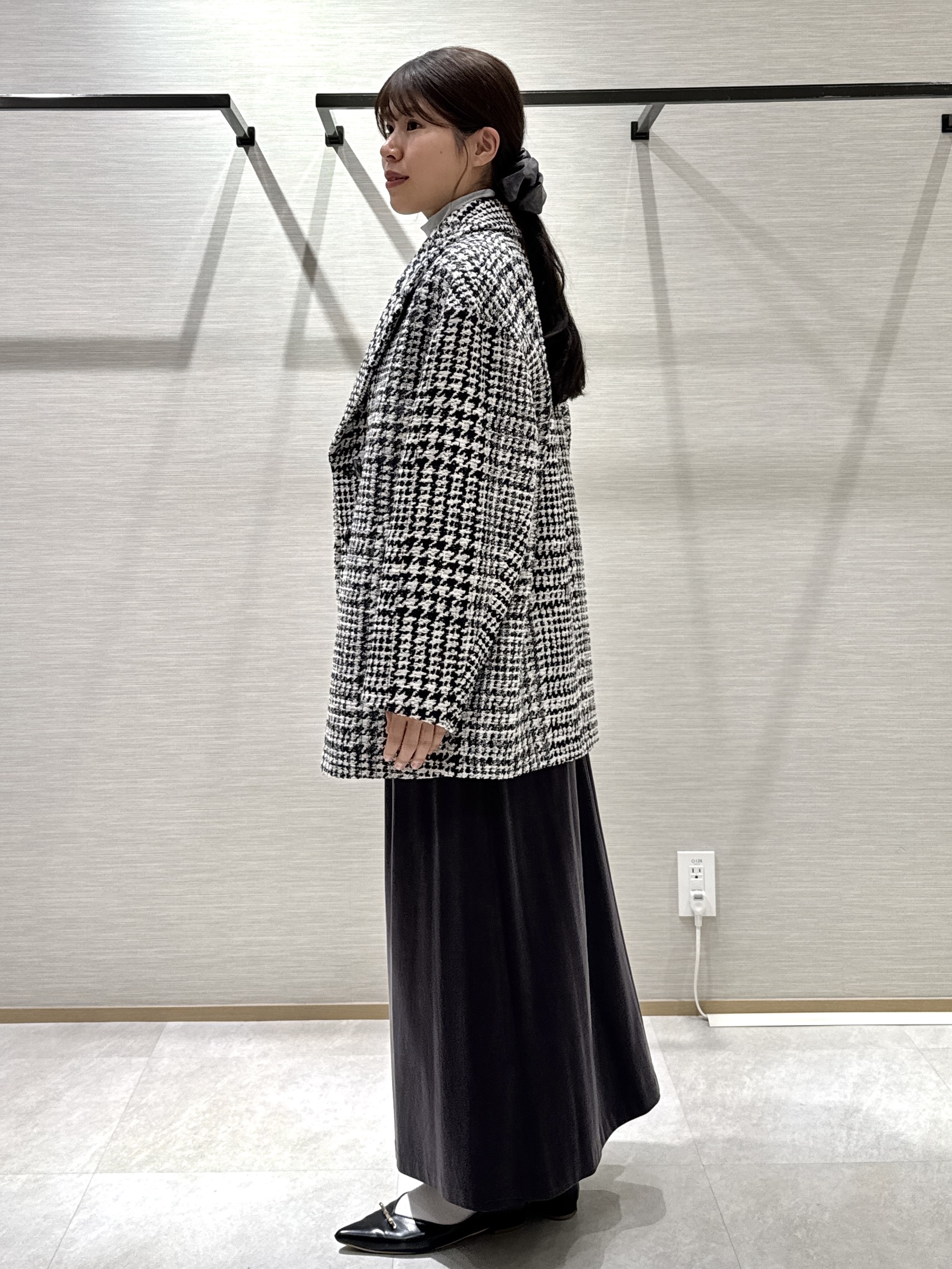 nanaさんの「UNTITLED｜【重ね着レイヤード】シアーベロアハイネックトップス」を使ったコーディネート