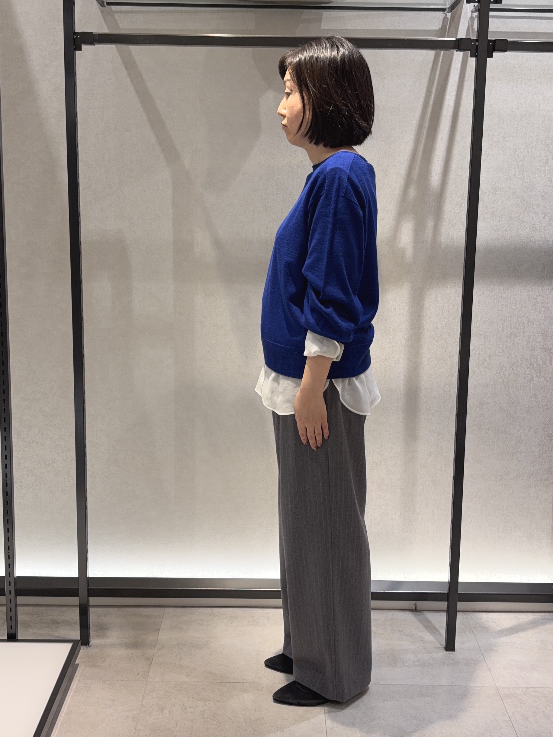 わたなべさんの「UNTITLED｜【大人の抜け感/8色展開】ボリュームスリーブニットプルオーバー」を使ったコーディネート