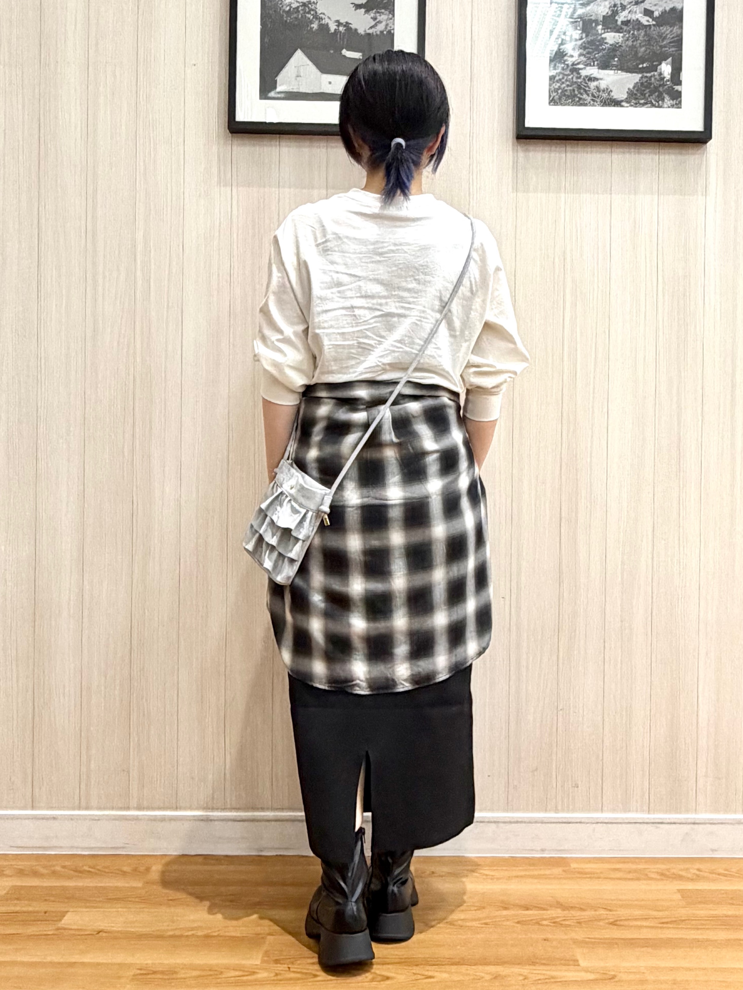 ユ（yu）さんの「SHOO･LA･RUE｜【洗濯後しわになりにくい/S-LL】気分で選ぶ 大人のデイリー使いに ベーシックシャツ」を使ったコーディネート