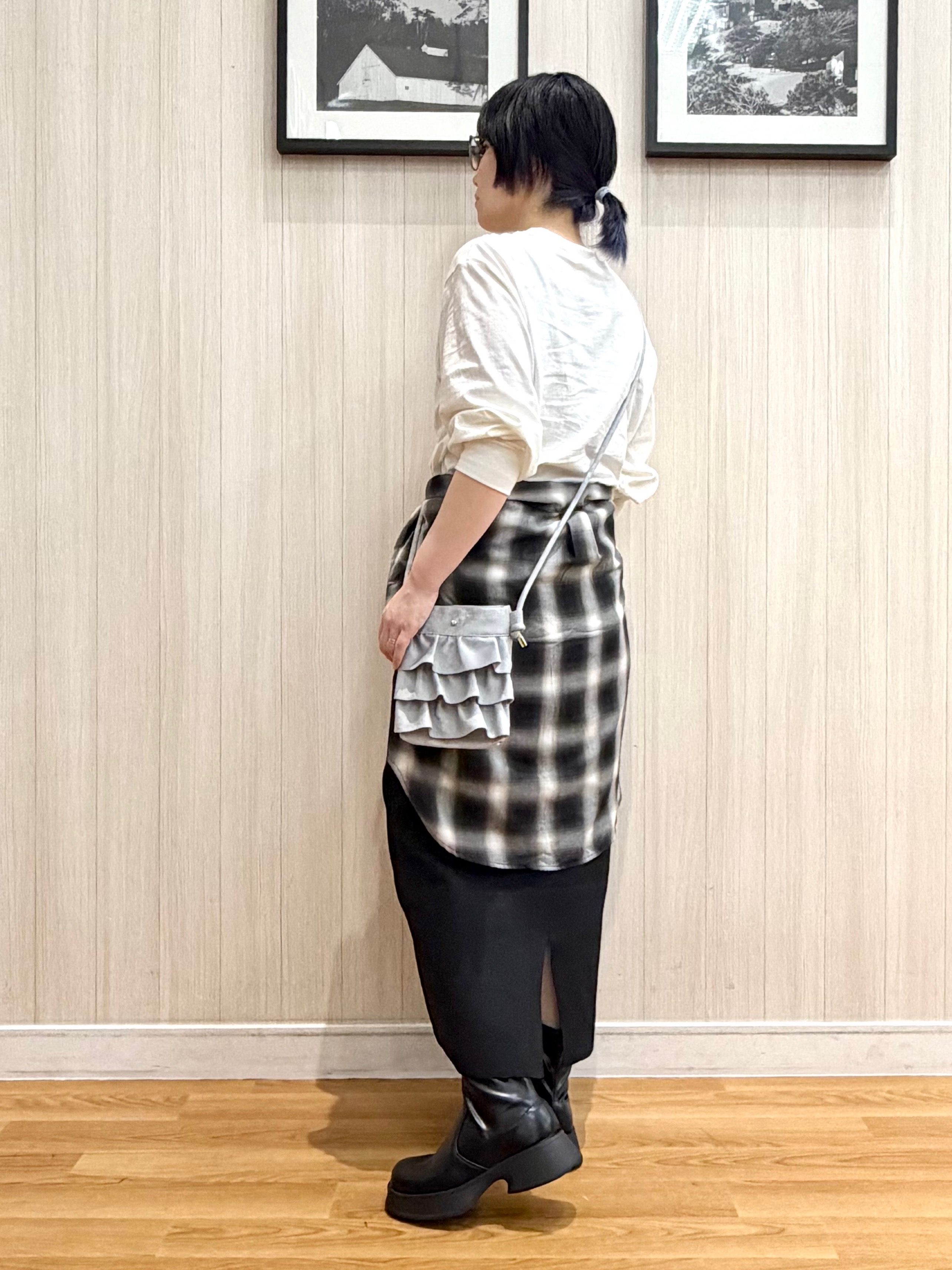 ユ（yu）さんの「SHOO･LA･RUE｜【洗濯後しわになりにくい/S-LL】気分で選ぶ 大人のデイリー使いに ベーシックシャツ」を使ったコーディネート