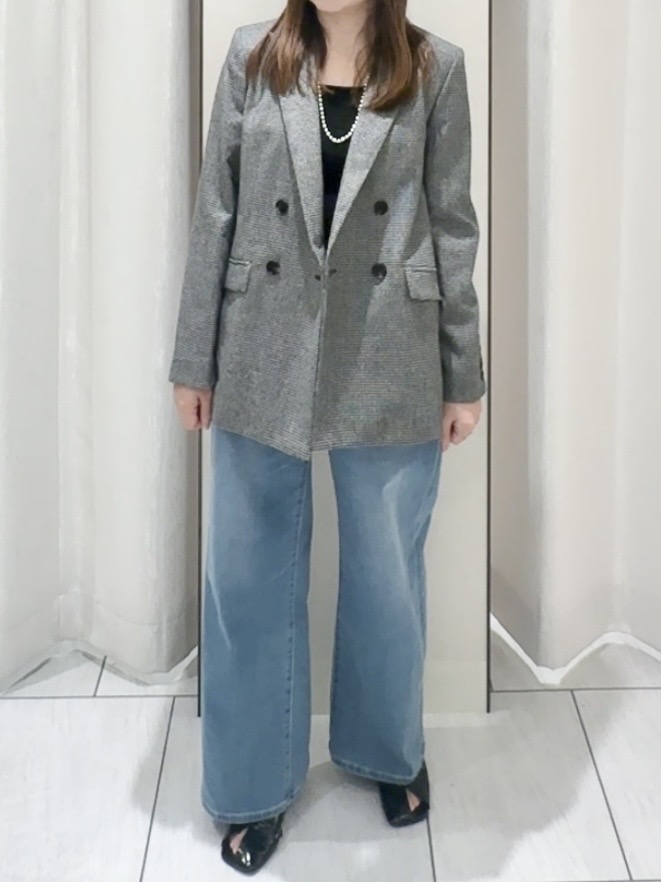 ʏᴜᴋɪᴋᴏさんの「UNTITLED｜【セットアップ可/通勤にも】ウールダブルジャケット」を使ったコーディネート